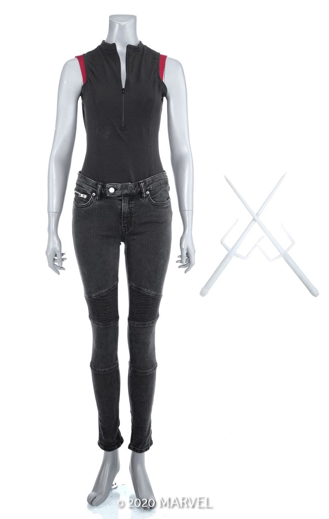 Elektra Natchios' Stunt Tunnel Outfit and Sai Prototypes from Marvel's Daredevil