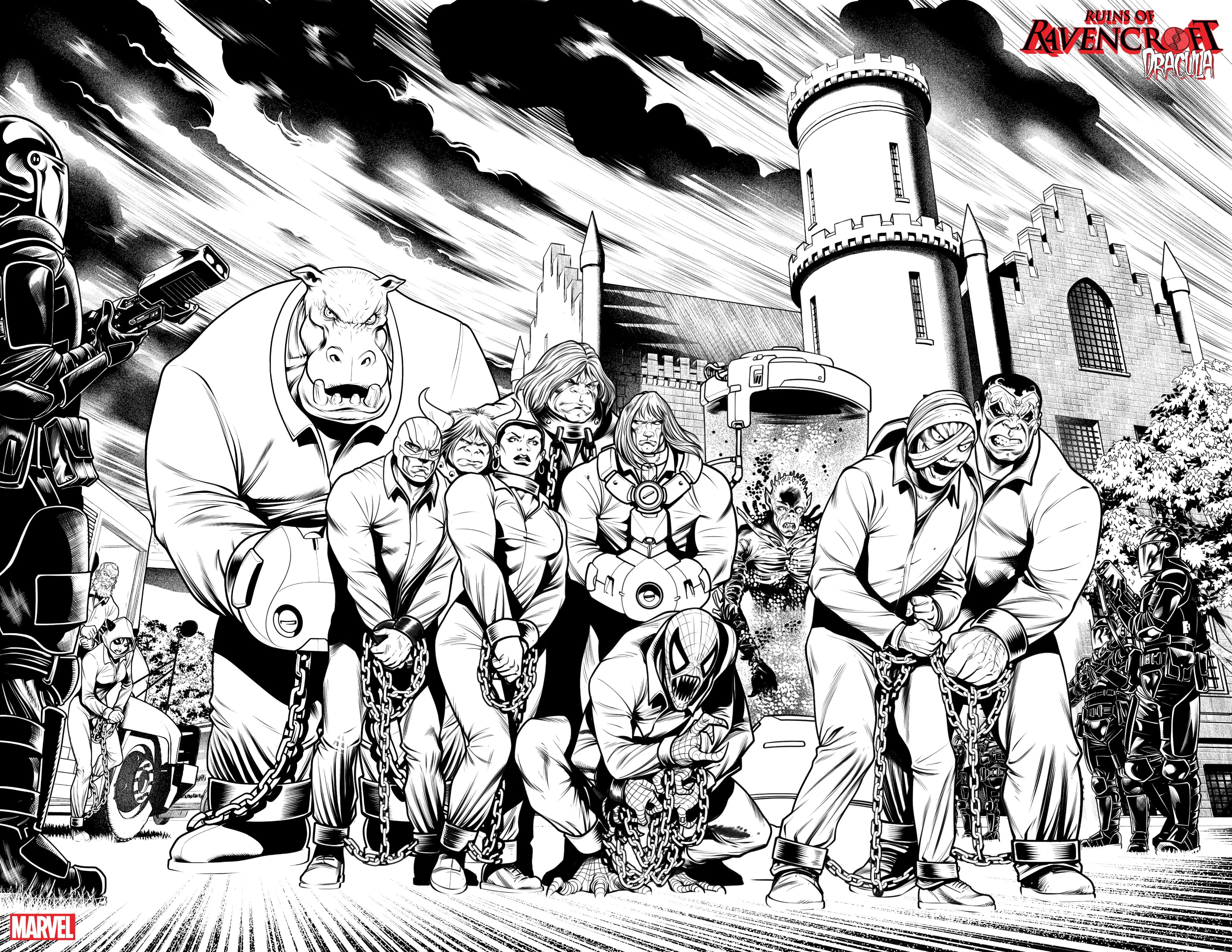 RUINS OF RAVENCROFT: SABRETOOTH #1 art by Stefano Landini 
