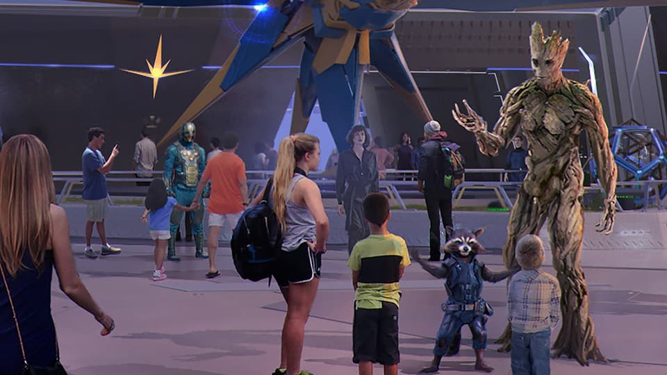 Image for Work Continues On The ‘Guardians of the Galaxy’-Themed Roller Coaster at Epcot