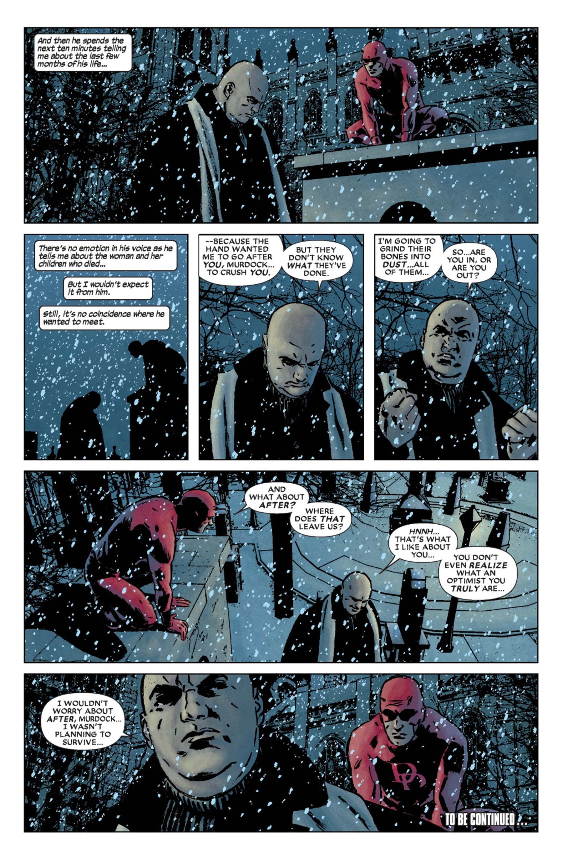 DAREDEVIL (1998) #117 page by Ed Brubaker, Michael Lark, and Stefano Gaudiano