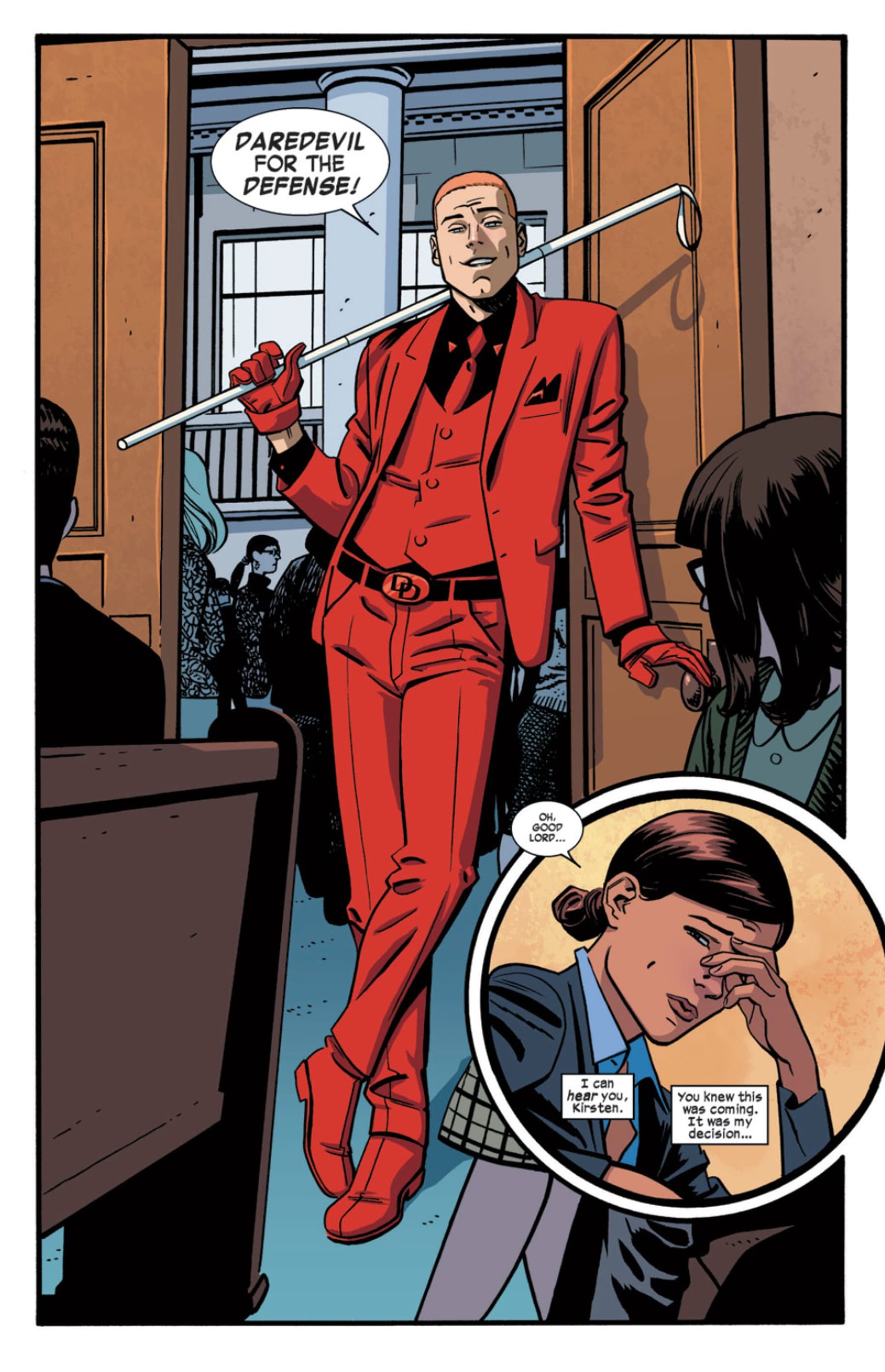 DAREDEVIL (2014) #14 page by Mark Waid and Chris Samnee