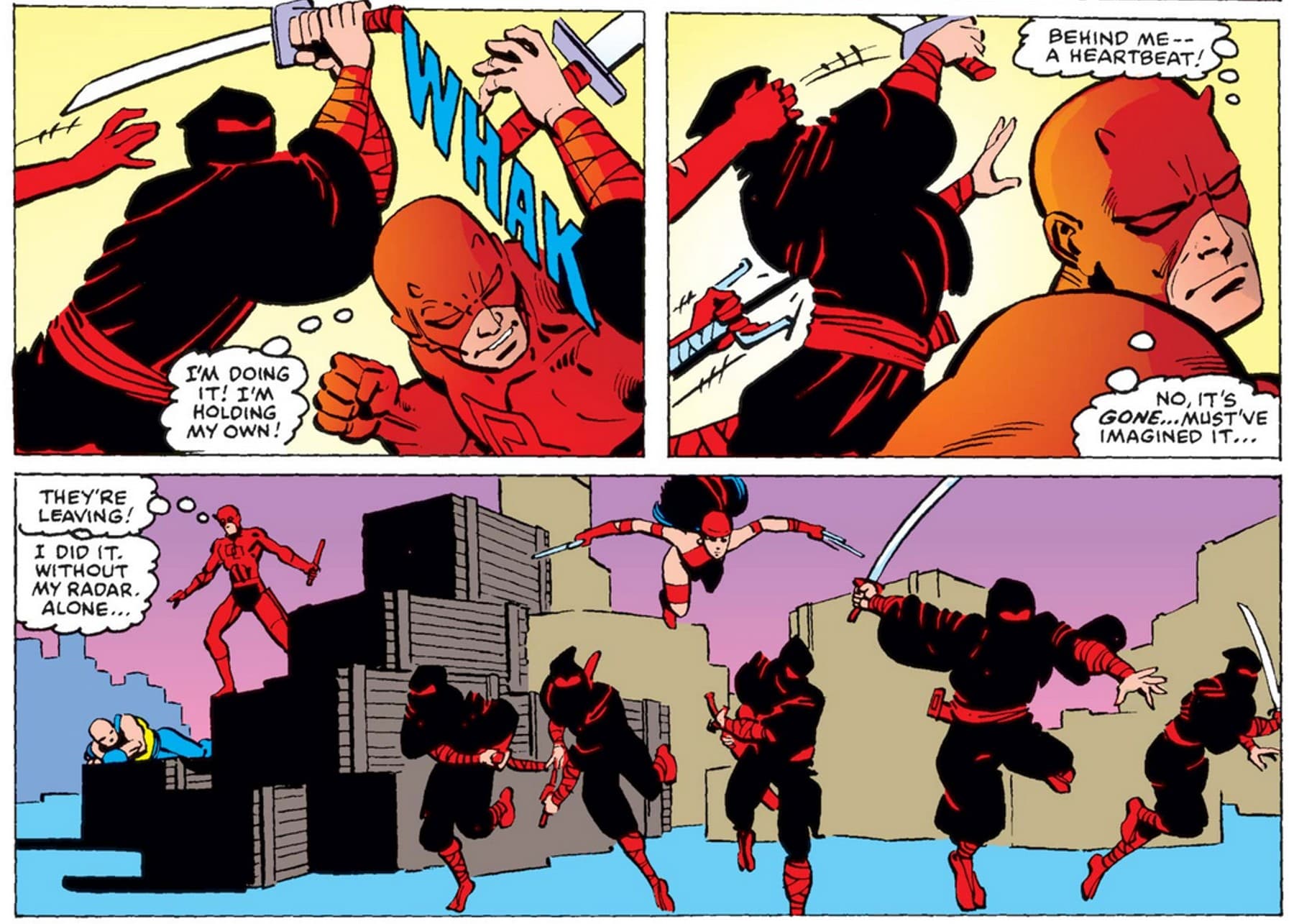DAREDEVIL (1964) #174 panels by Frank Miller