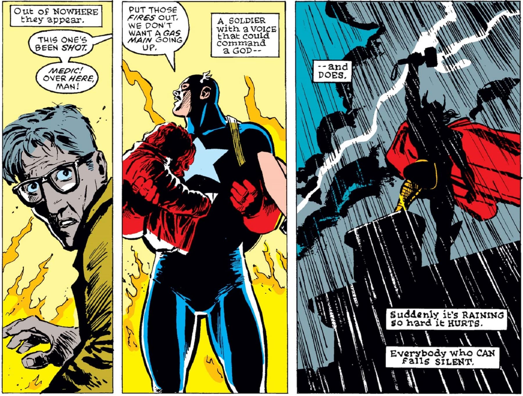 The Avengers assemble in DAREDEVIL (1964) #233.