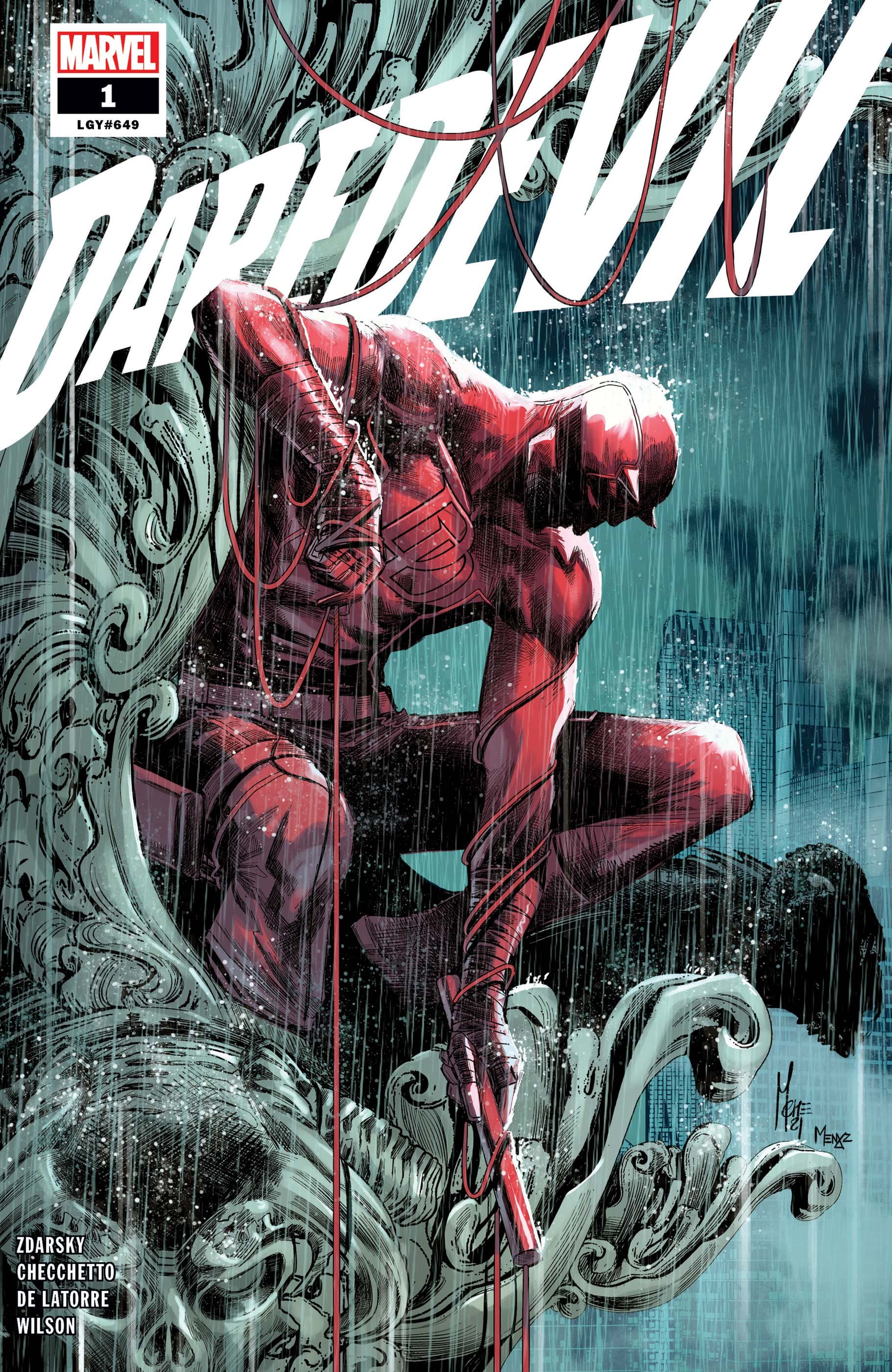 DAREDEVIL (2022) #1 cover by Marco Checchetto
