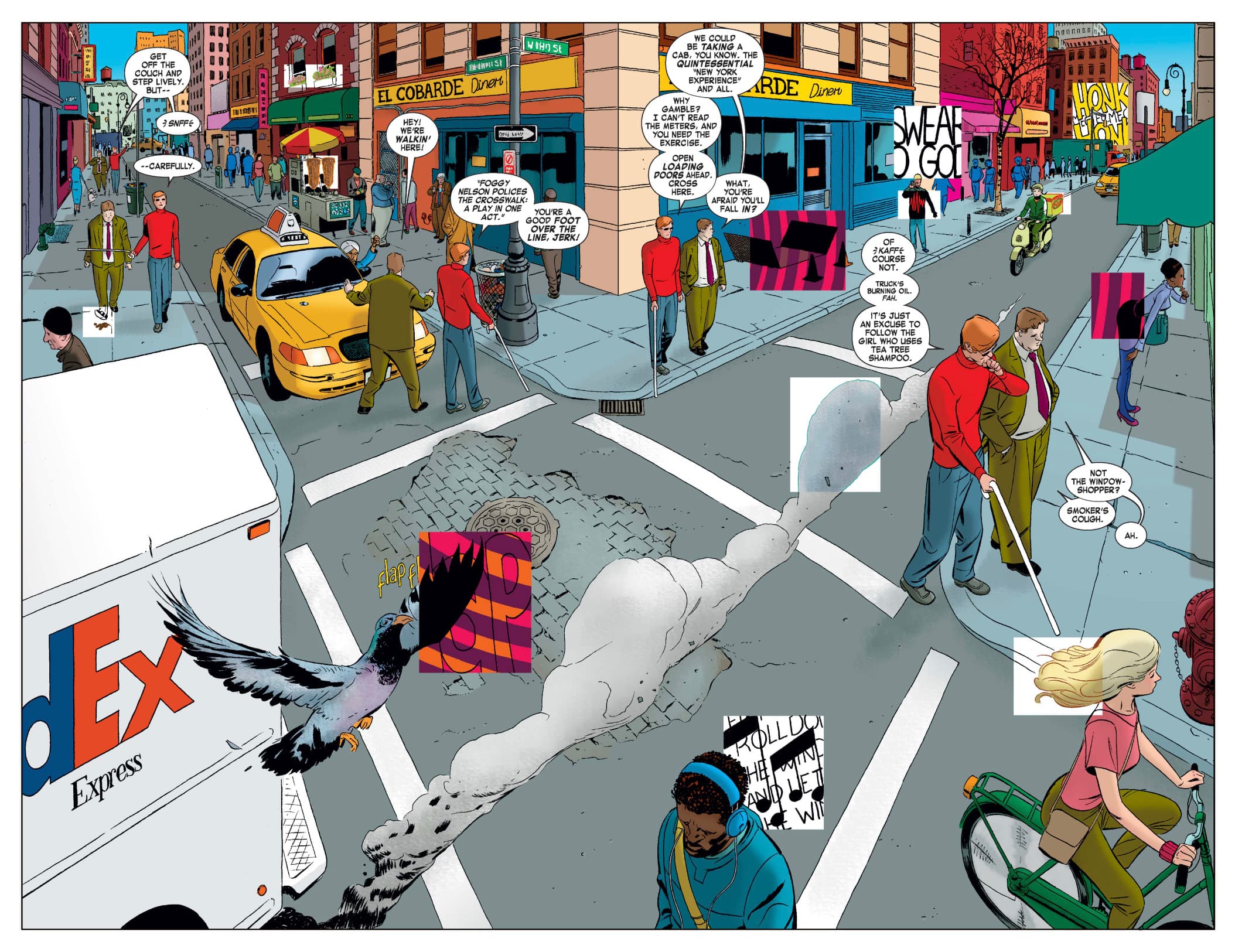 DAREDEVIL (2011) #1 page by Mark Waid and Marcos Martin