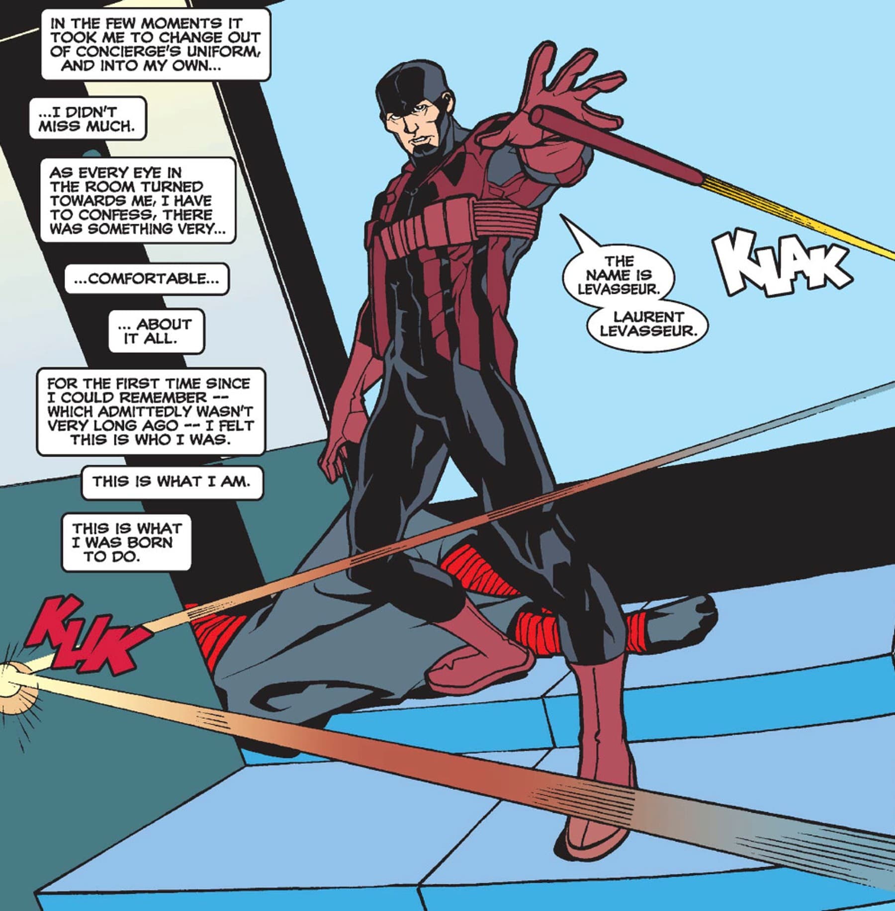 DAREDEVIL (1964) #379 panel by Scott Lobdell, Cully Hamner, and Jason Martin