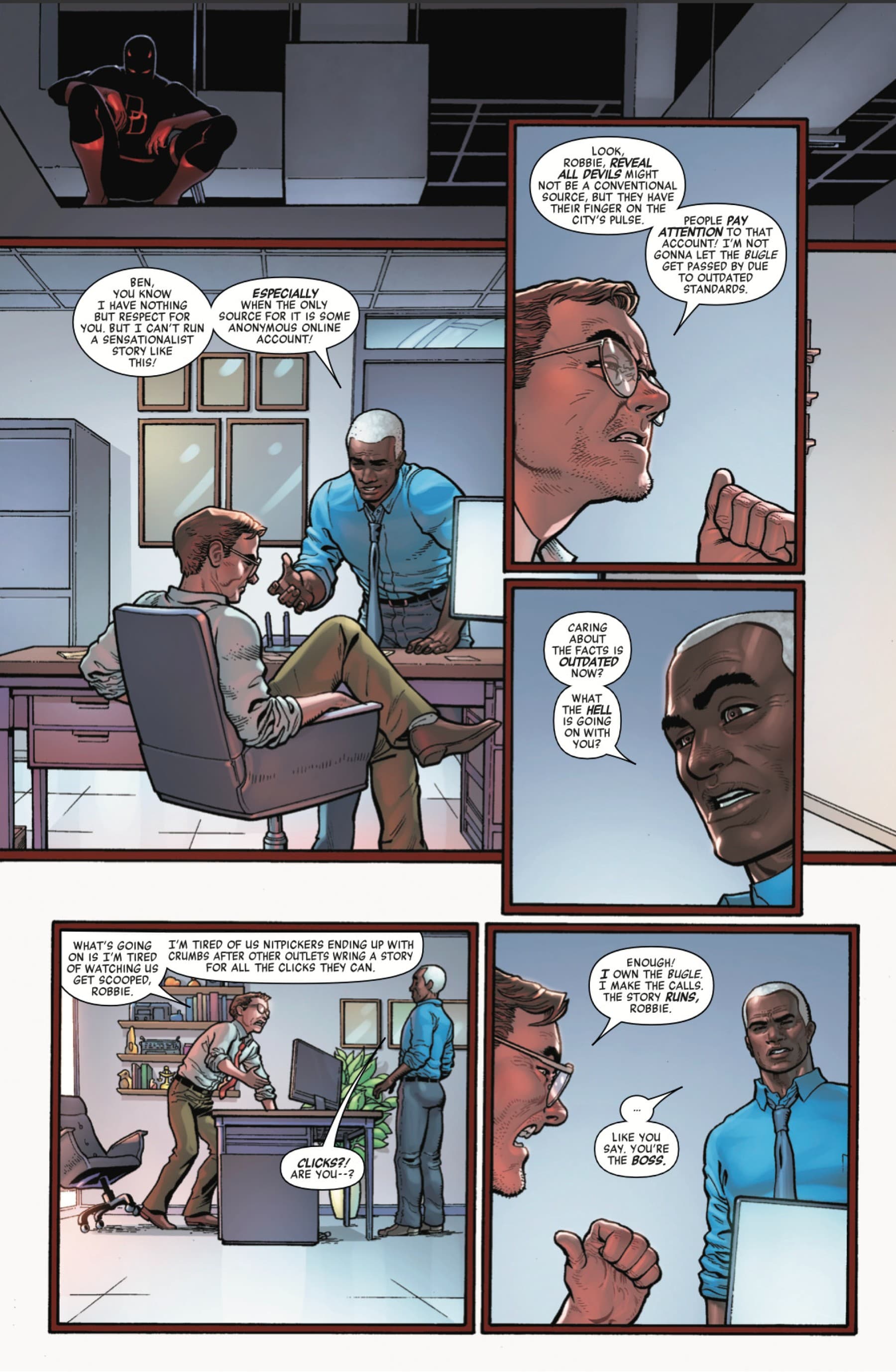 DAREDEVIL (2023) #3 page by Saladin Ahmed, Aaron Kuder, and Farid Karami