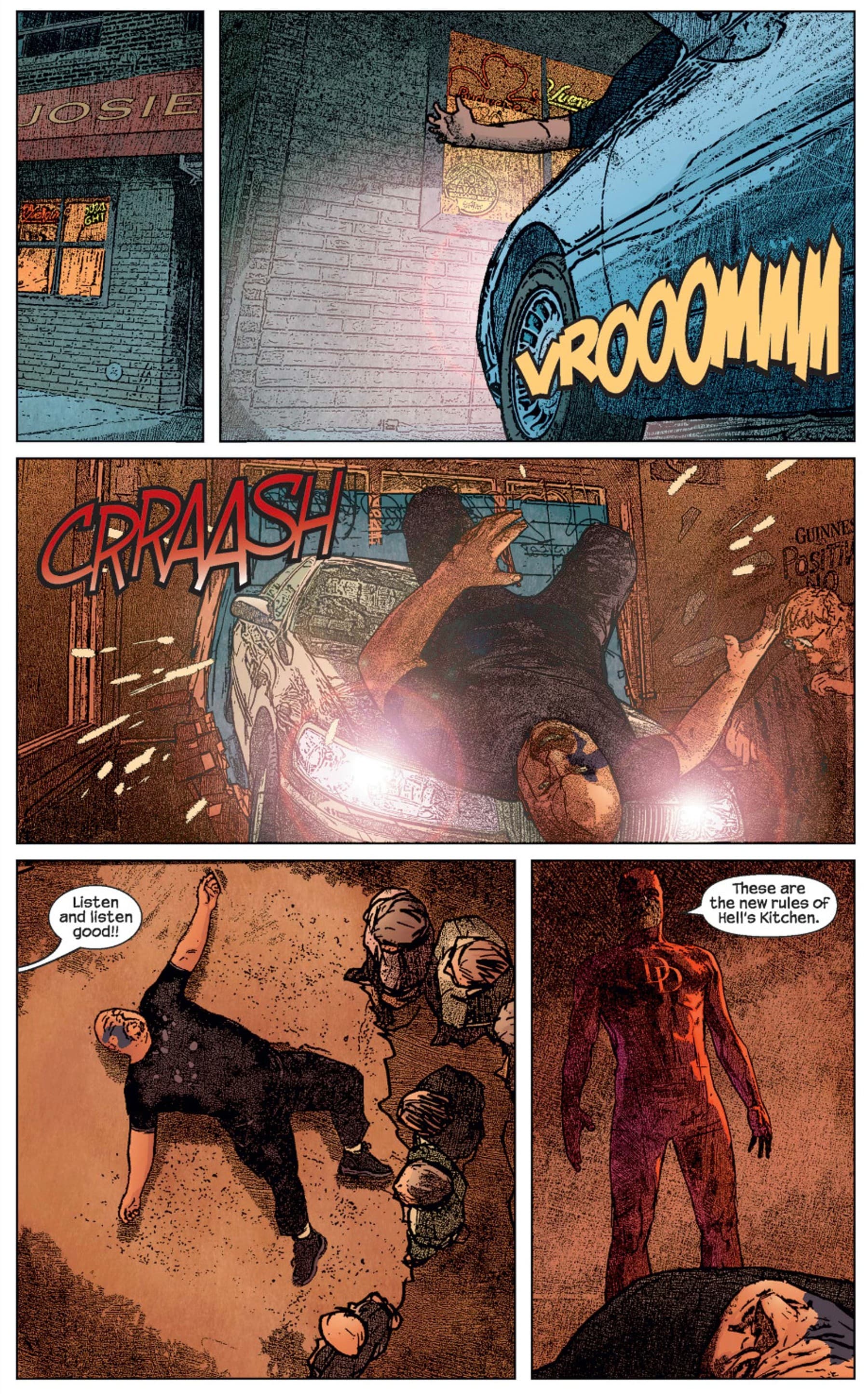 DAREDEVIL (1998) #50 page by Brian Michael Bendis and Alex Maleev