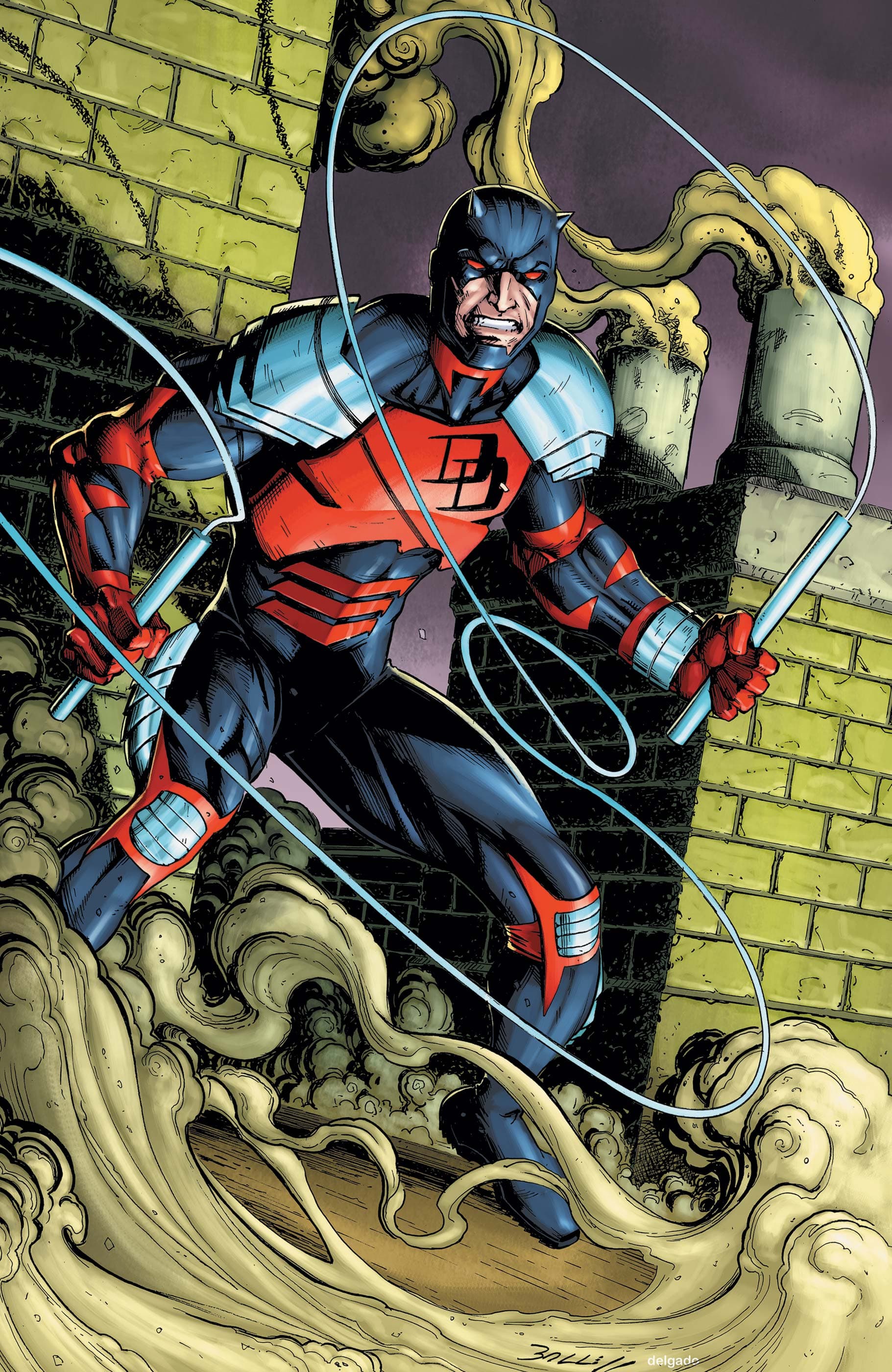 DAREDEVIL: BLACK ARMOR (2023) #1 cover by Mark Bagley