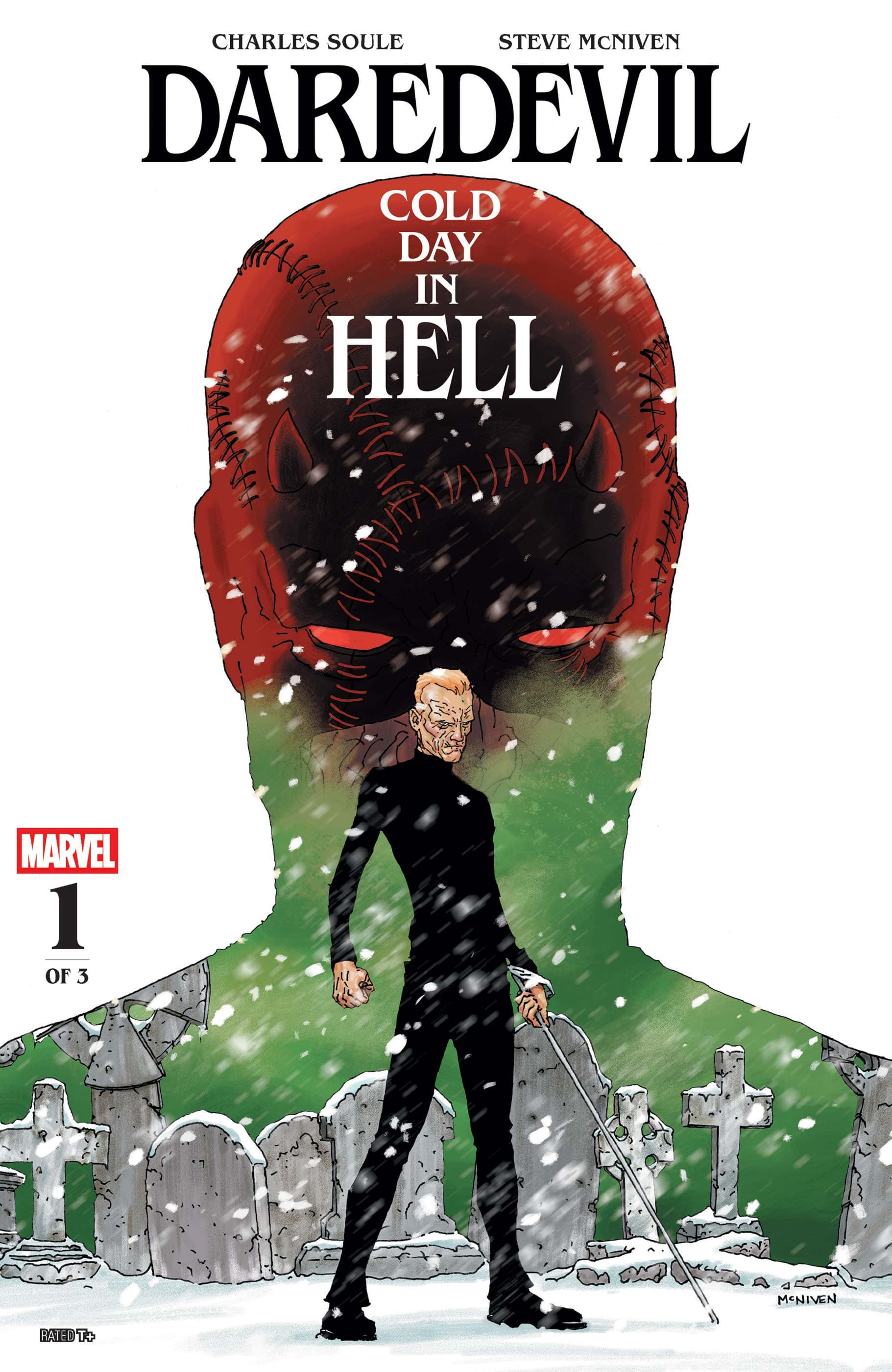 DAREDEVIL: COLD DAY IN HELL (2025) #1 cover by Steve McNiven