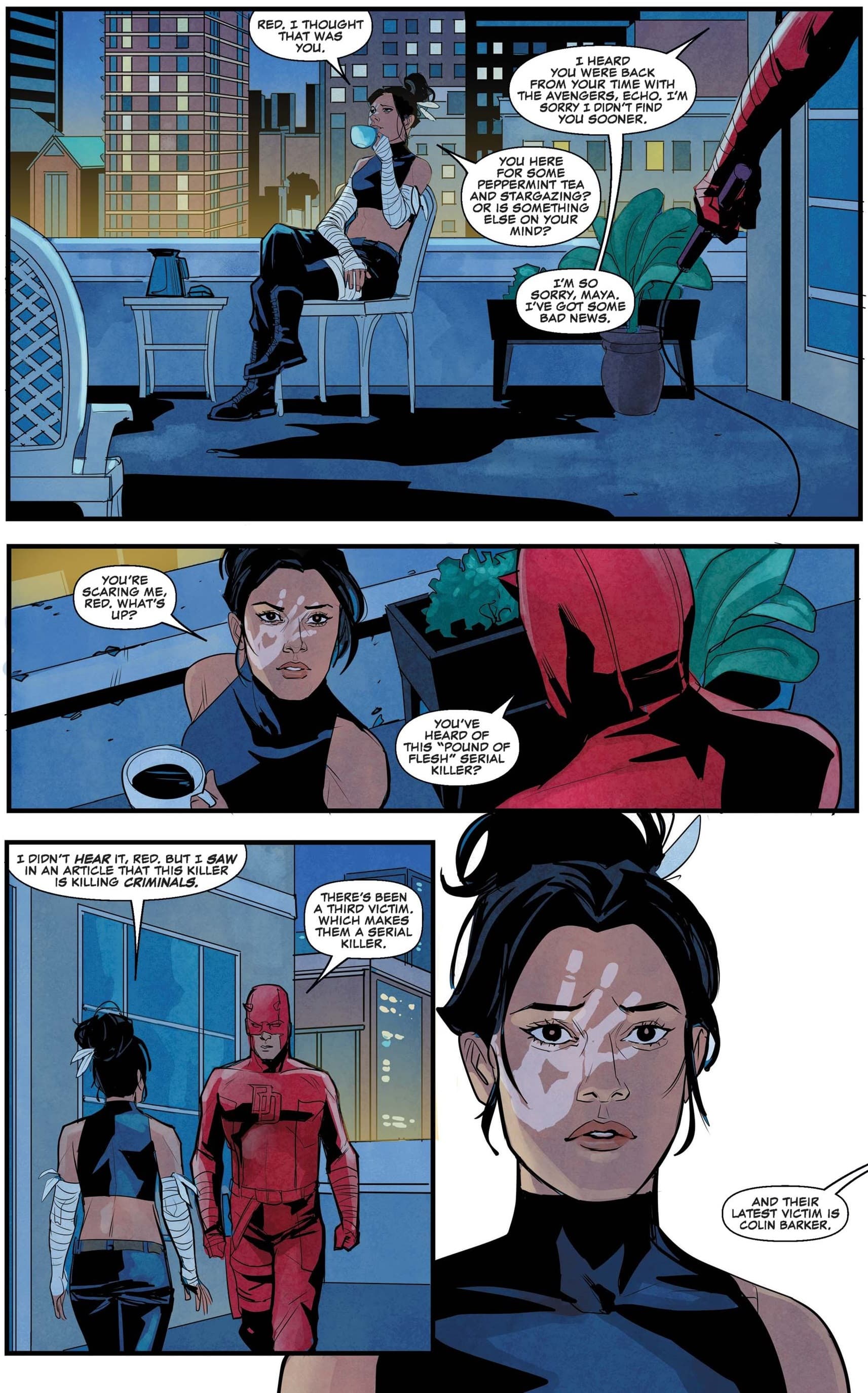 Preview page from DAREDEVIL & ECHO (2023) #1.