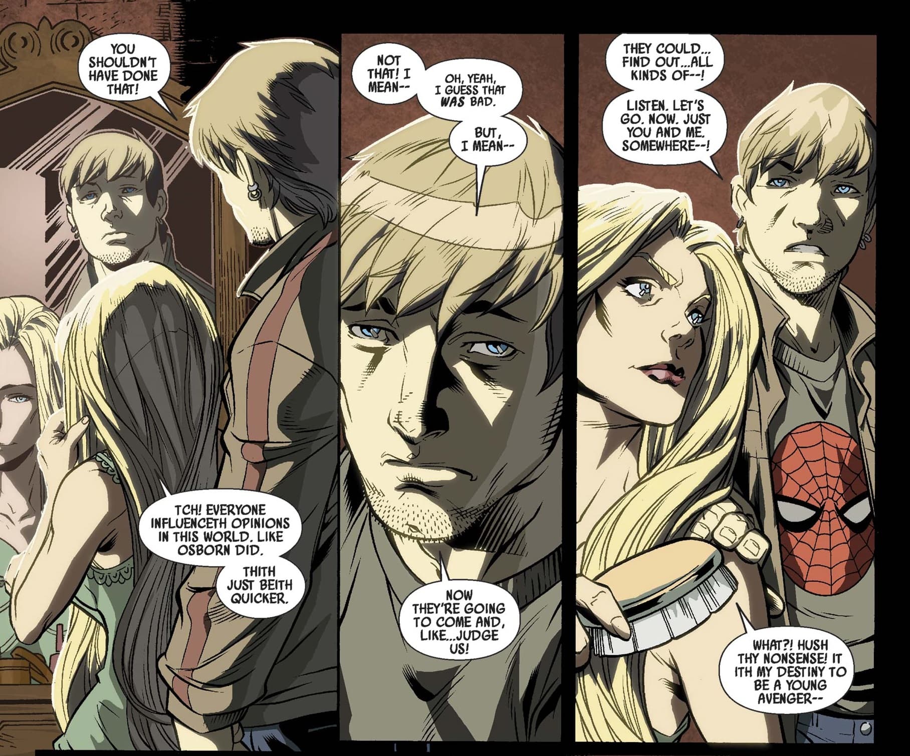 Sylvie remains convinced that her mind games are worth the cost of becoming a Young Avenger in DARK REIGN: YOUNG AVENGERS (2009) #2.