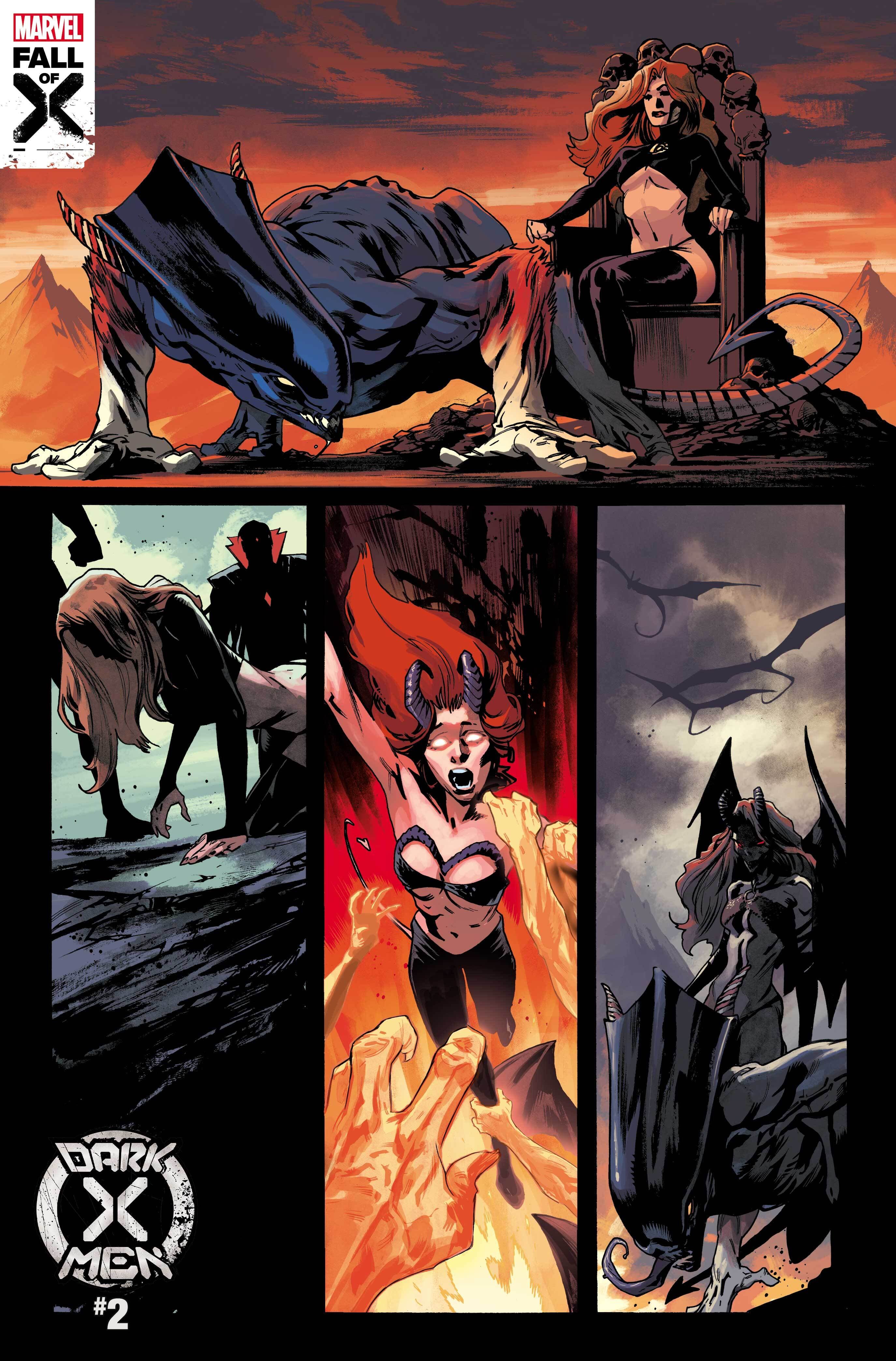 DARK X-MEN (2023) #2 interior artwork by Jonas Scharf