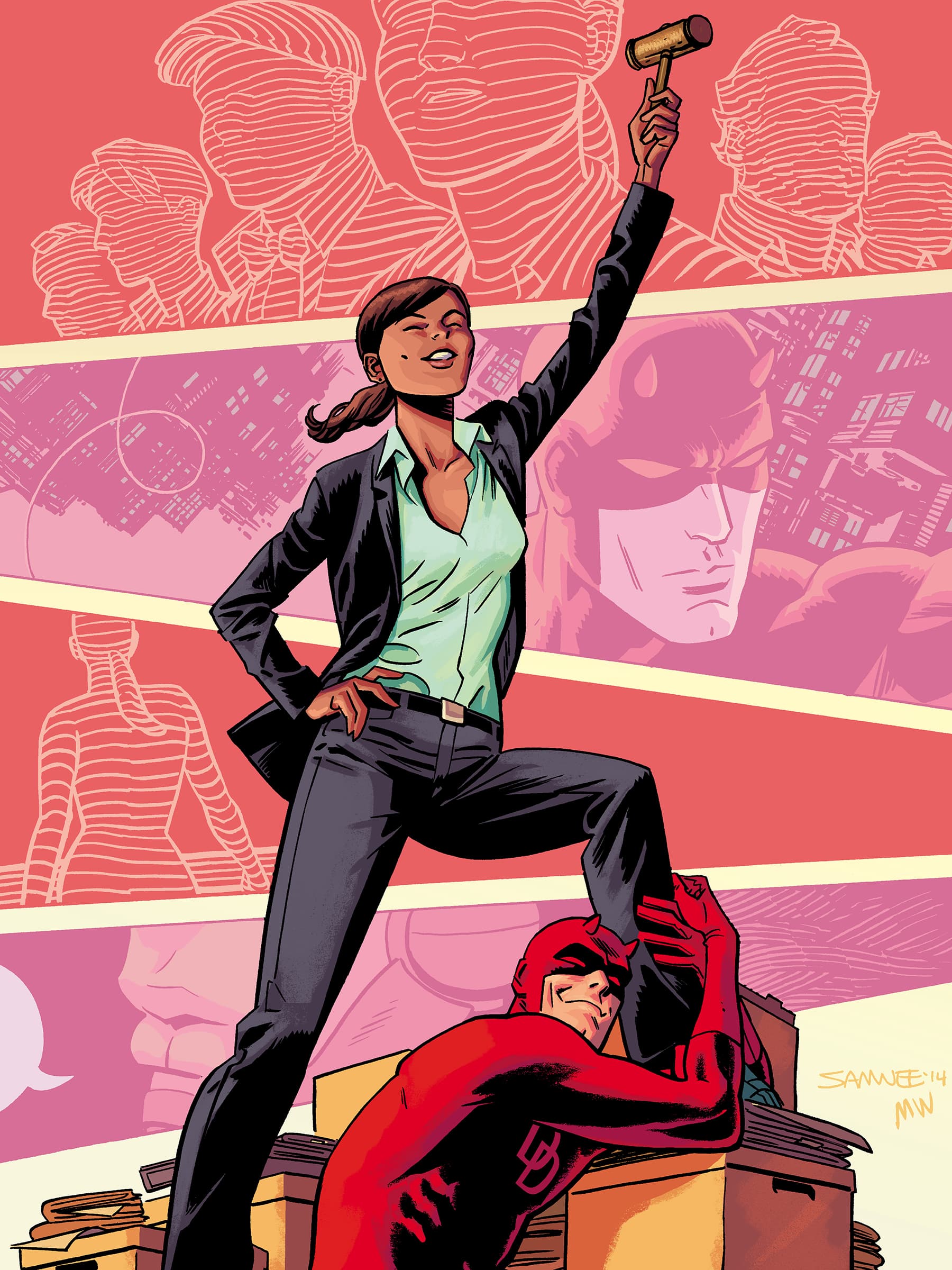 DAREDEVIL (2014) #15 cover by Chris Samnee