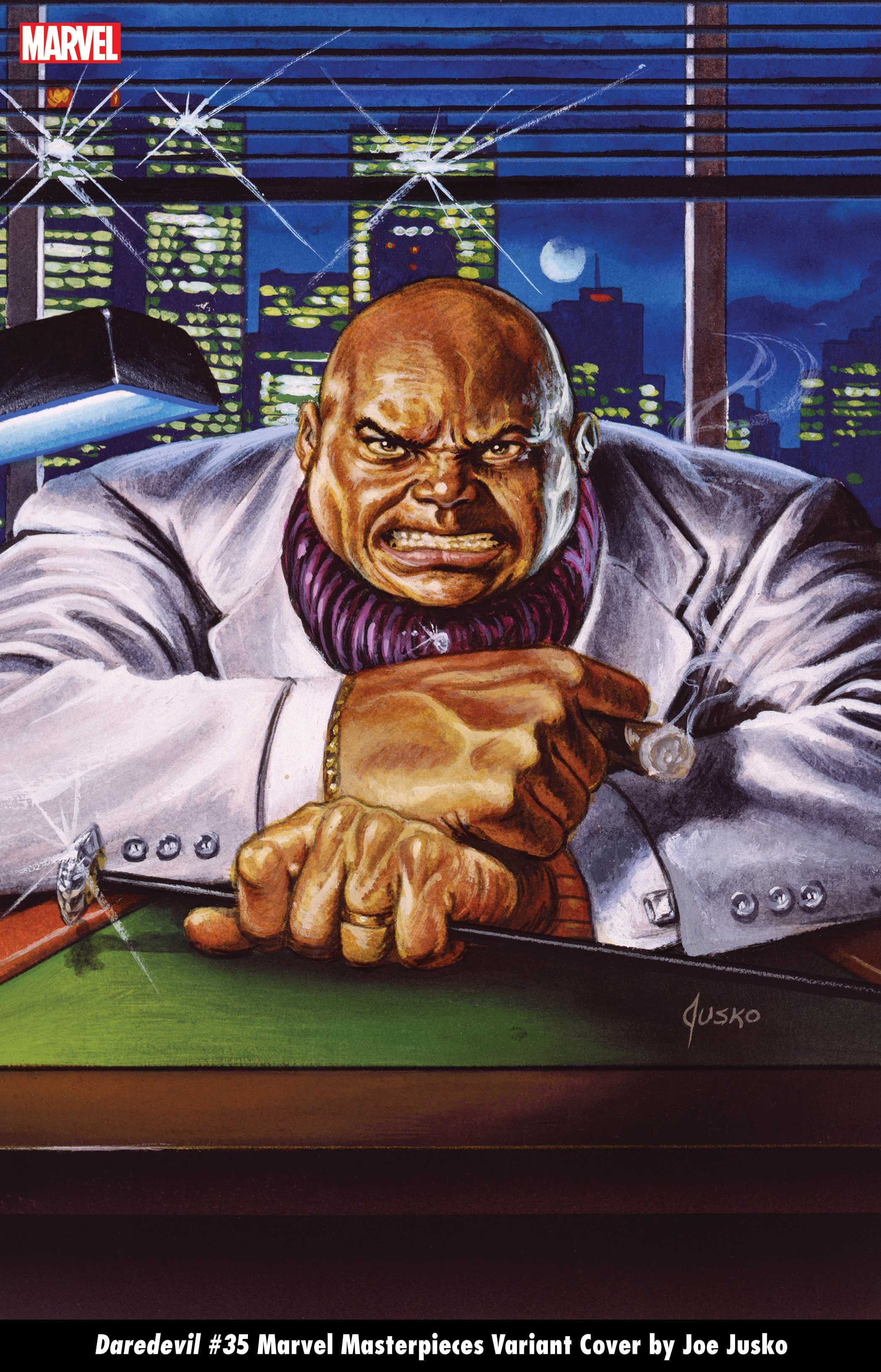 DAREDEVIL #35 MARVEL MASTERPIECES VARIANT COVER by JOE JUSKO