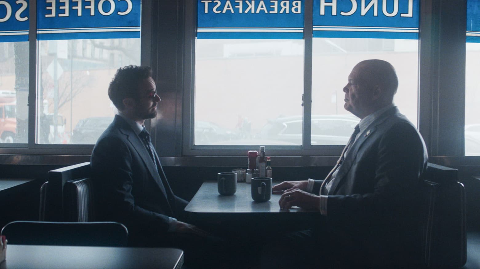Charlie Cox and Vincent D'Onofrio in 'Daredevil: Born Again'
