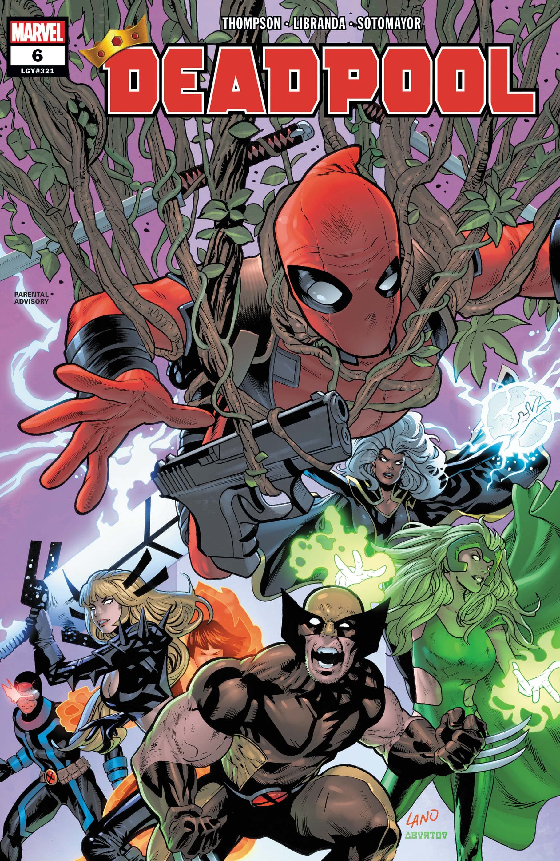 DEADPOOL (2019) #6 cover by Greg Land and Jesus Aburto