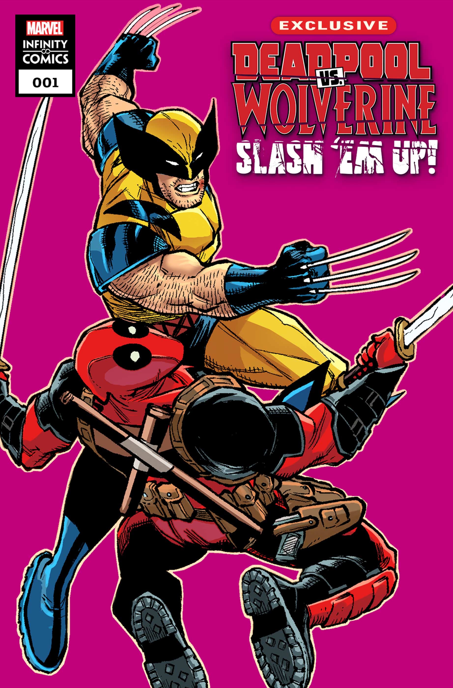DEADPOOL VS. WOLVERINE: SLASH 'EM UP INFINITY COMIC (2024) #1 cover by Alan Robinson