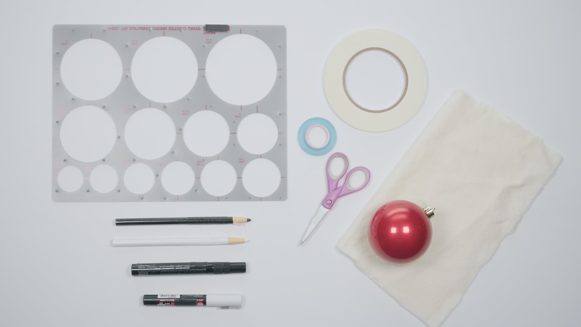 DIY Deadpool Holiday Ornament Craft - Supplies