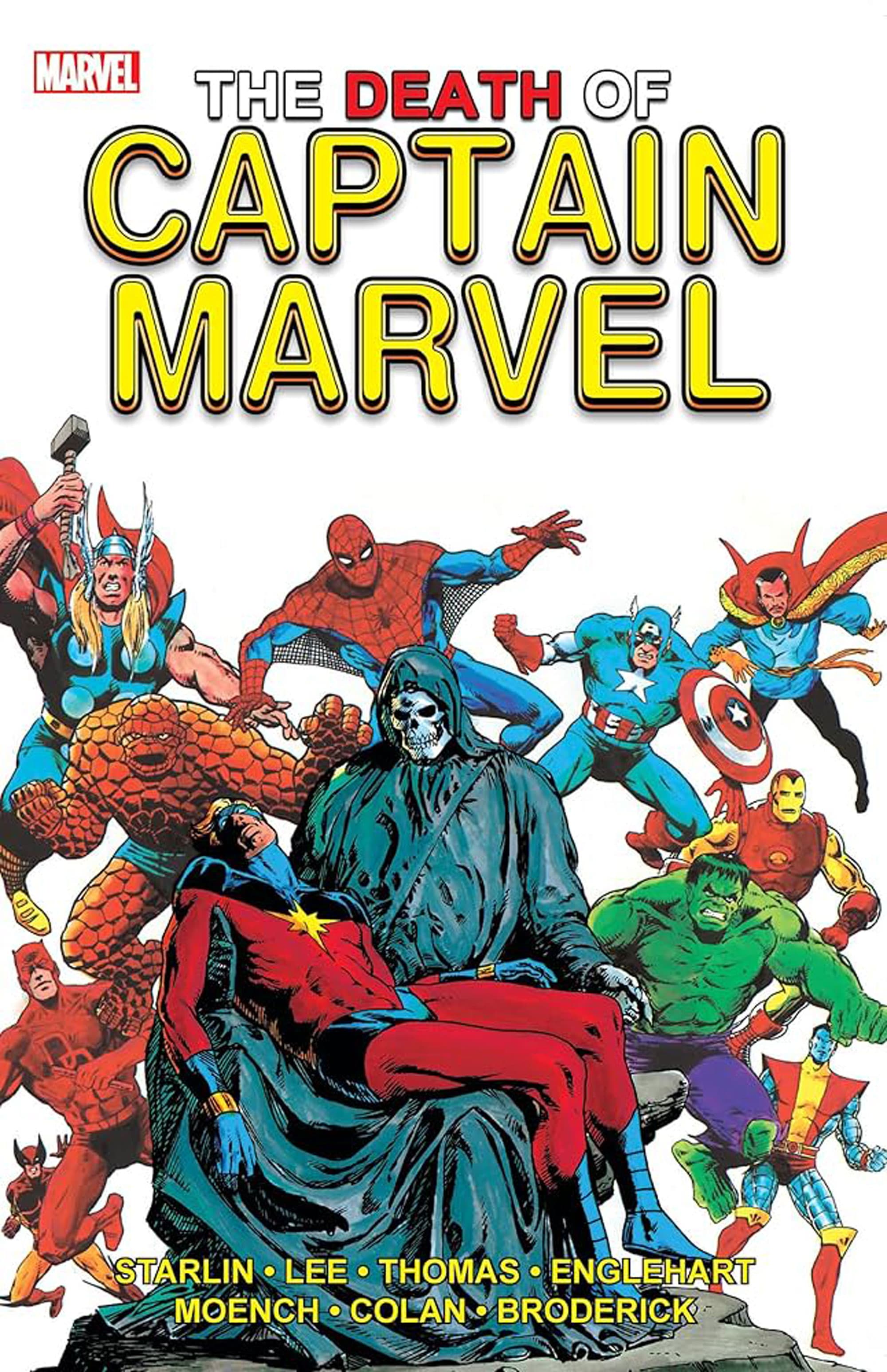 THE DEATH OF CAPTAIN MARVEL, cover by Jim Starlin