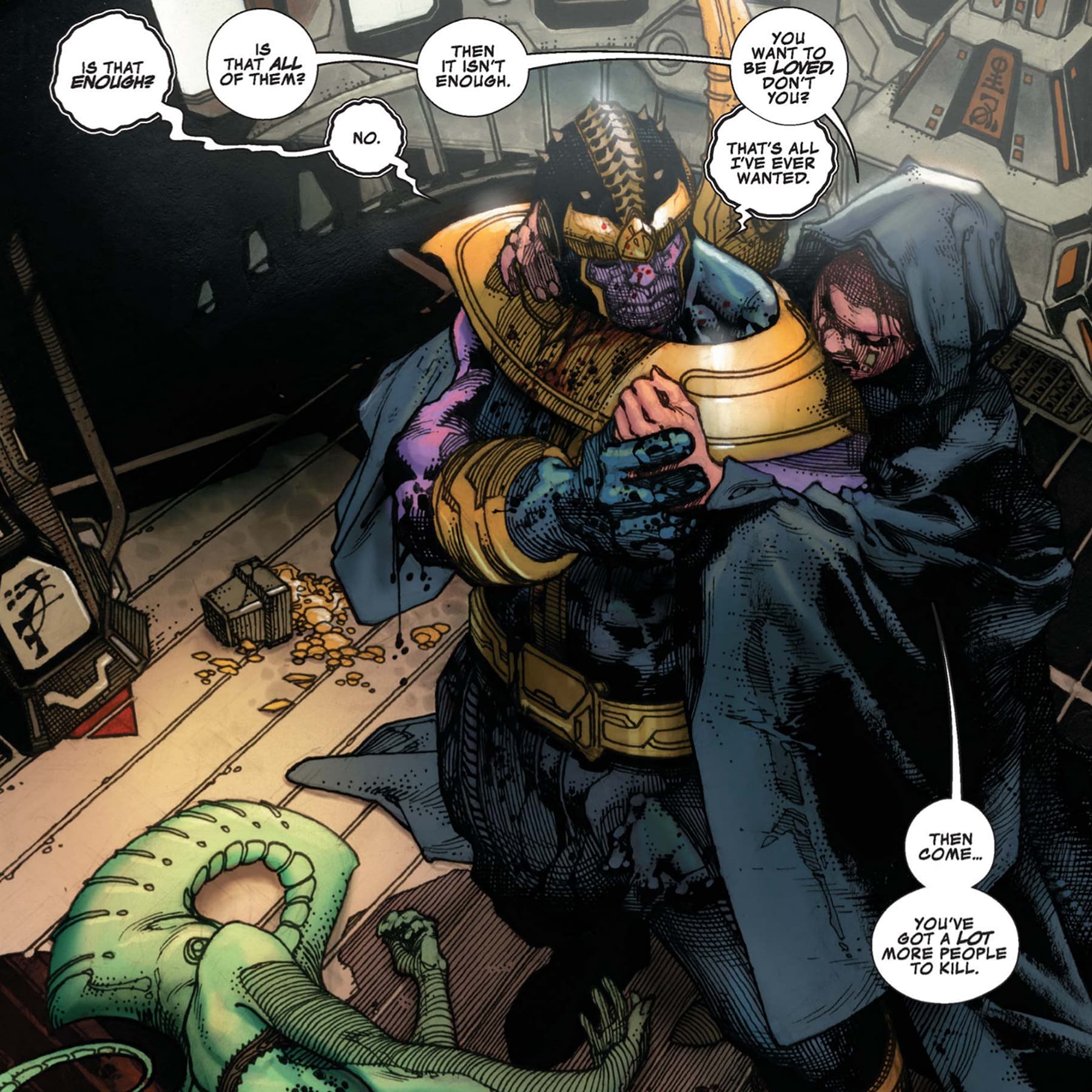 THANOS RISING (2013) #5 art by Simone Bianchi, Riccardo Pieruccini, and Ive Svorcina