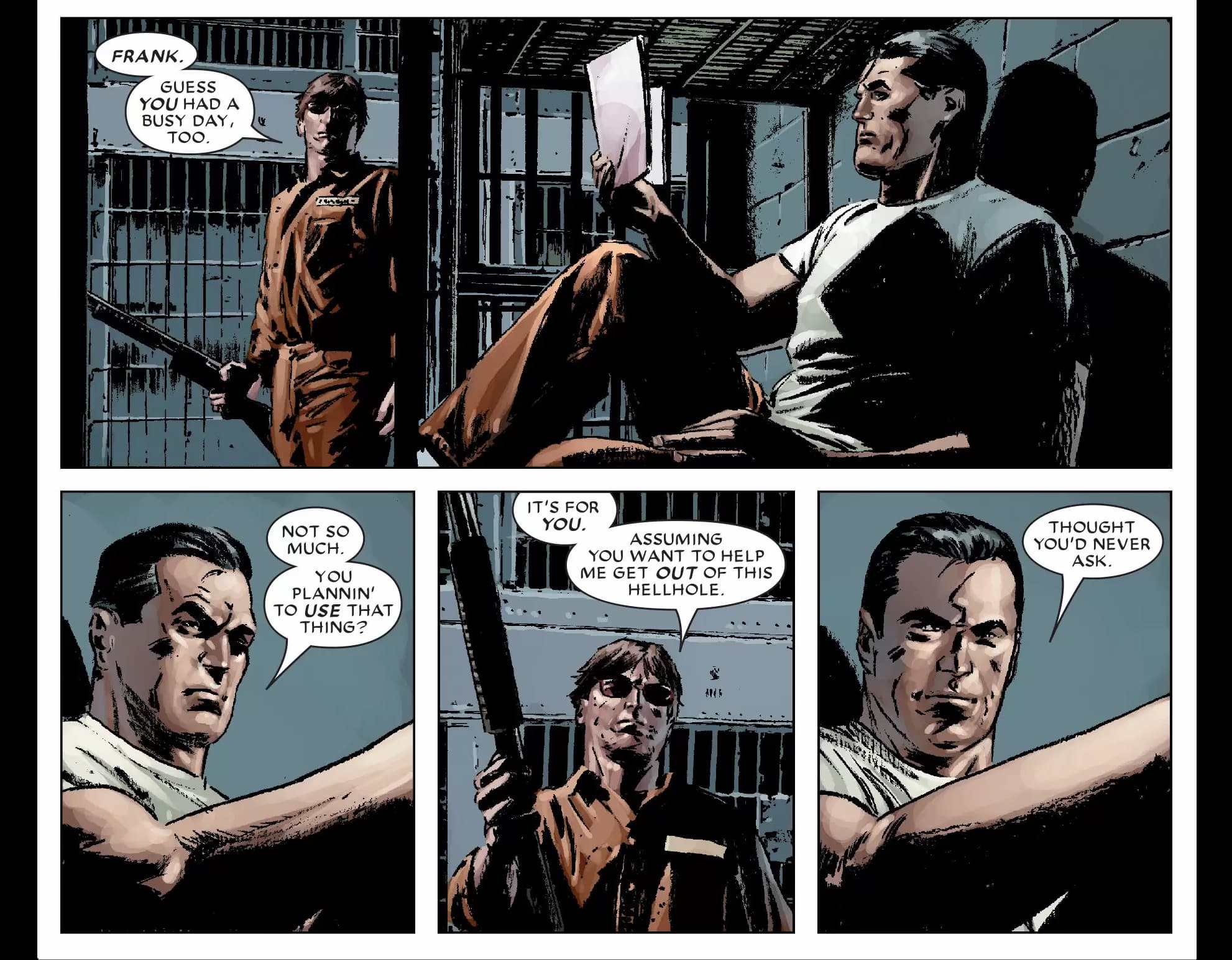 DAREDEVIL (1998) #86 artwork by Michael Lark, Stefano Gaudiano, and Frank D'Armata