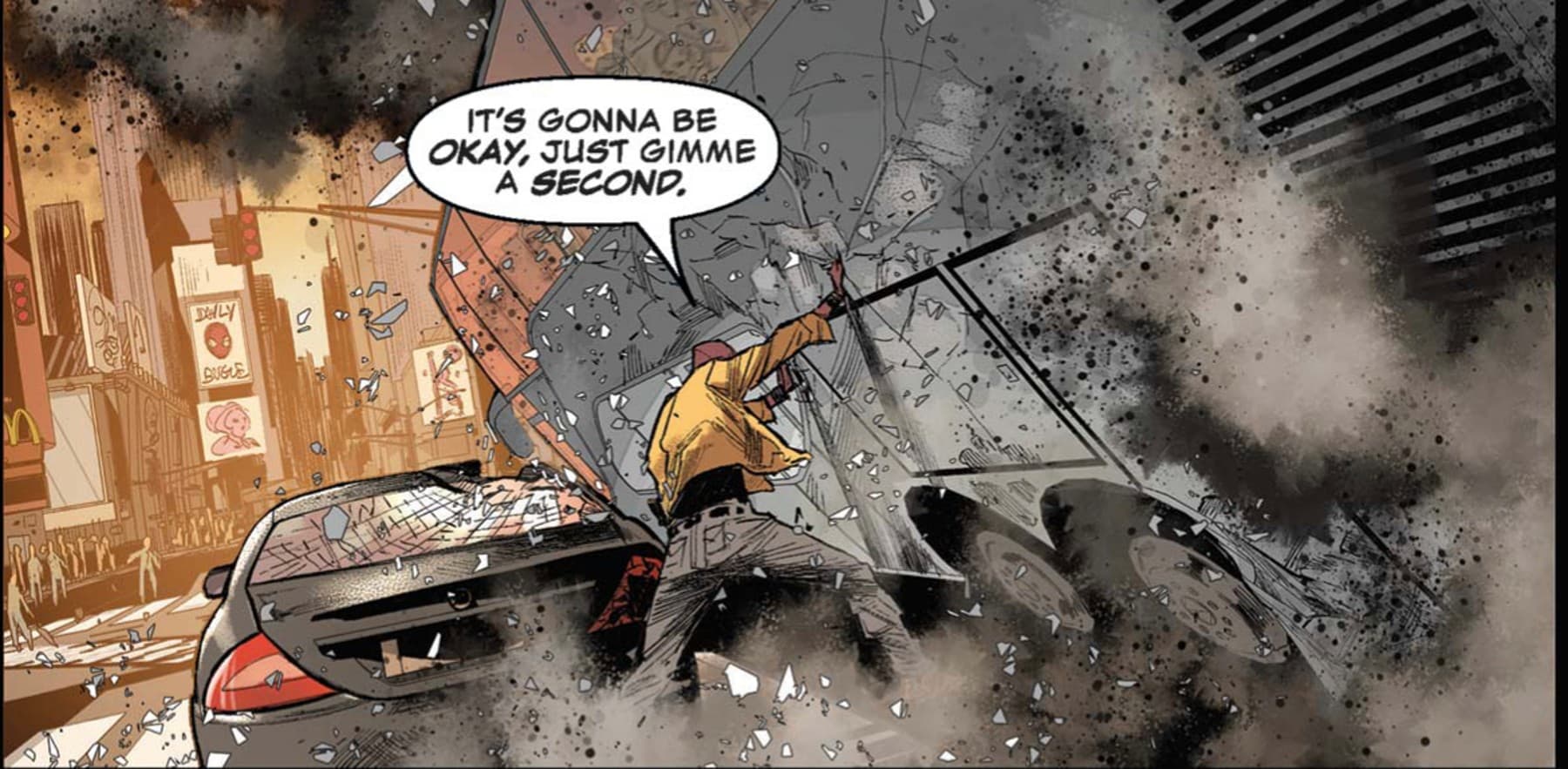 DEVIL'S REIGN (2021) #1 panel by Chip Zdarsky and Marco Checchetto