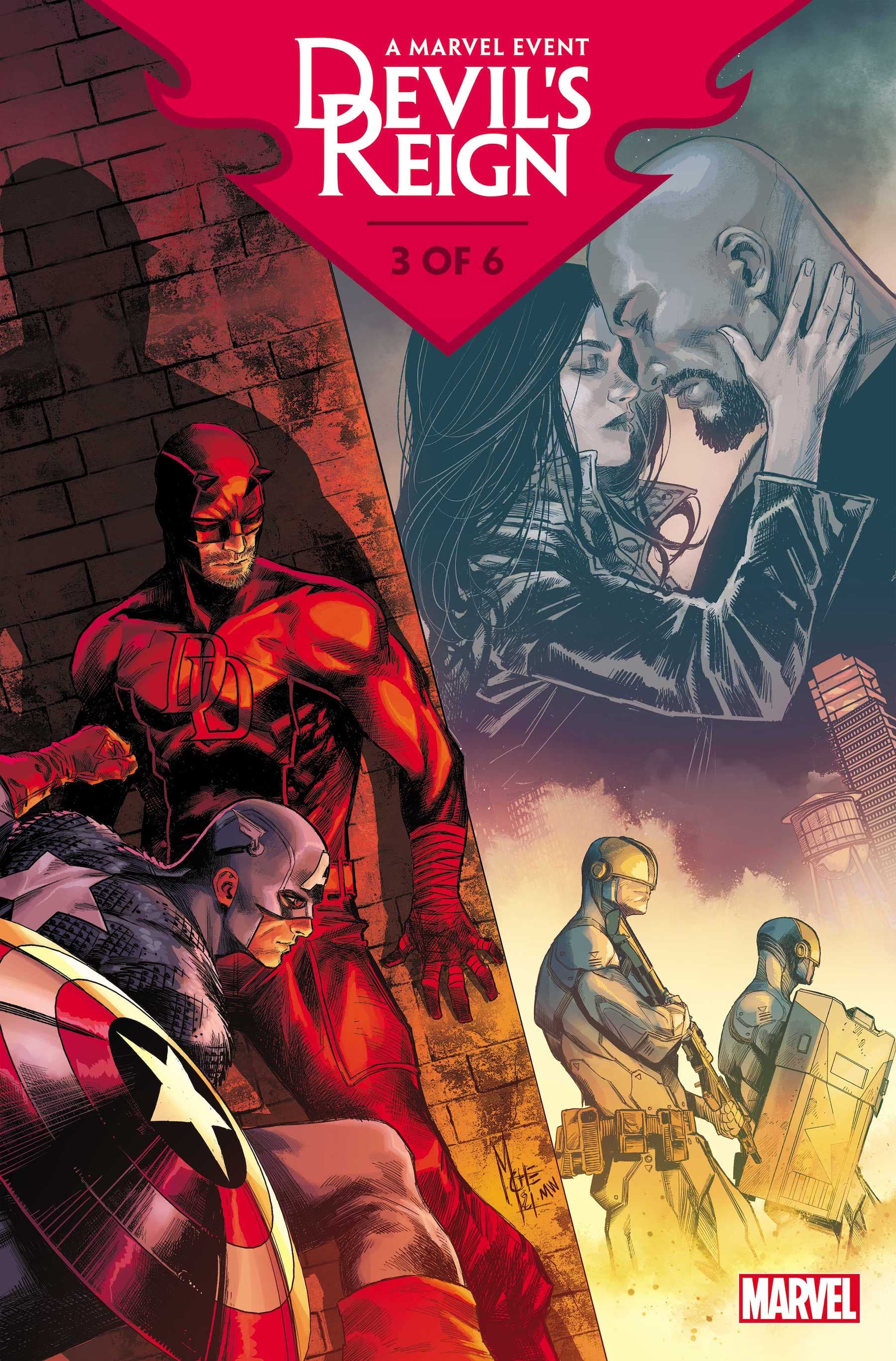 DEVIL’S REIGN #3 Cover by MARCO CHECCHETTO