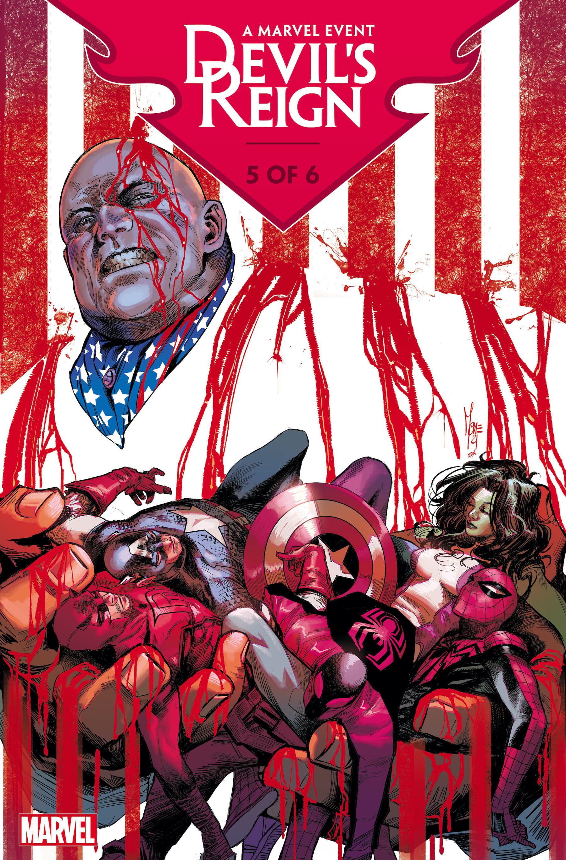 DEVIL’S REIGN #5 Cover by MARCO CHECCHETTO