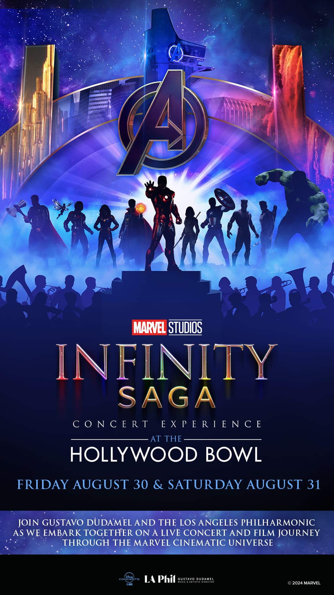 Get tickets to Marvel Studios’ Infinity Saga Concert Experience at the Hollywood Bowl Page