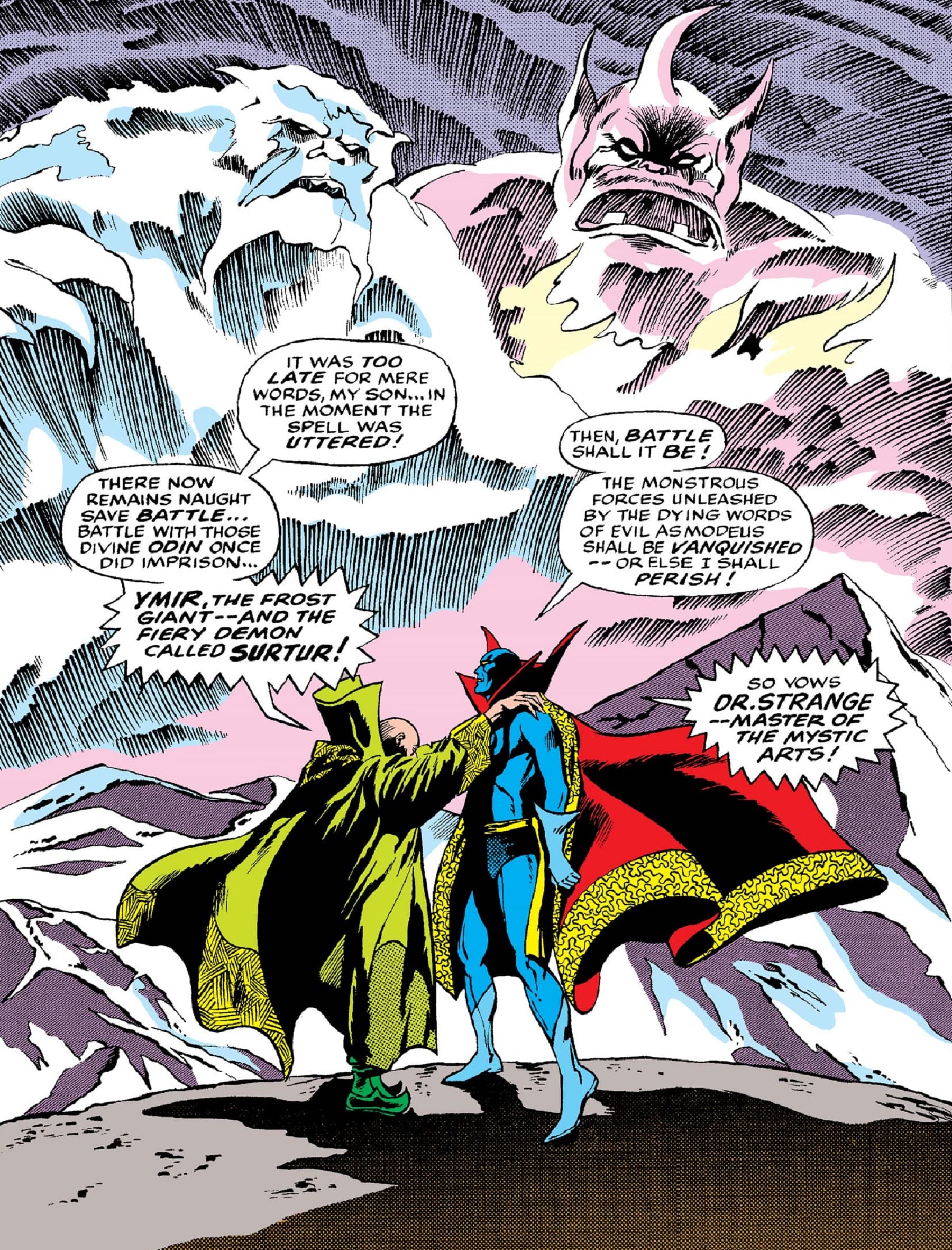 Surtur and Ymir enter Earth's realm.