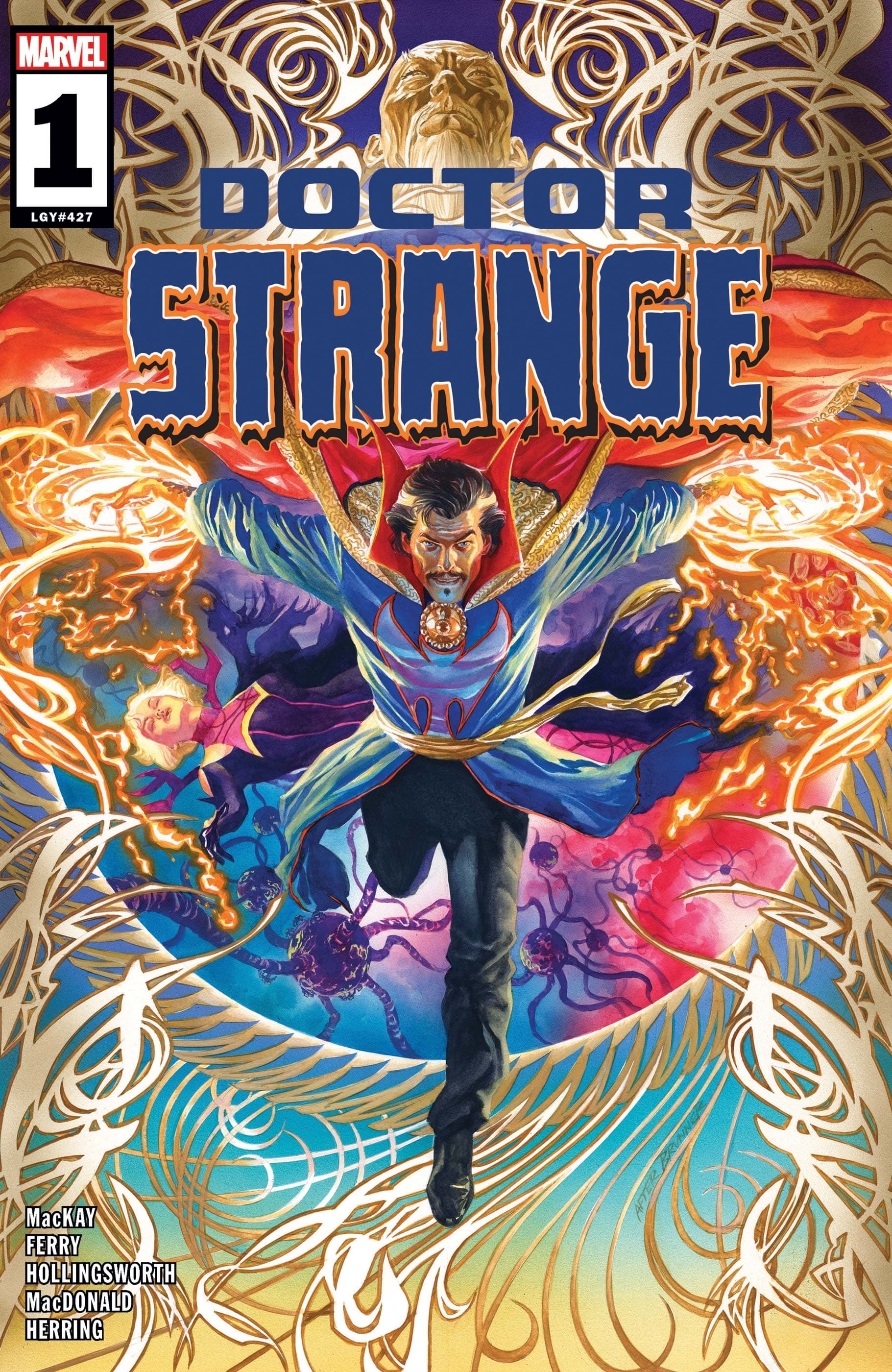 Cover to DOCTOR STRANGE (2023) #1 by Alex Ross.