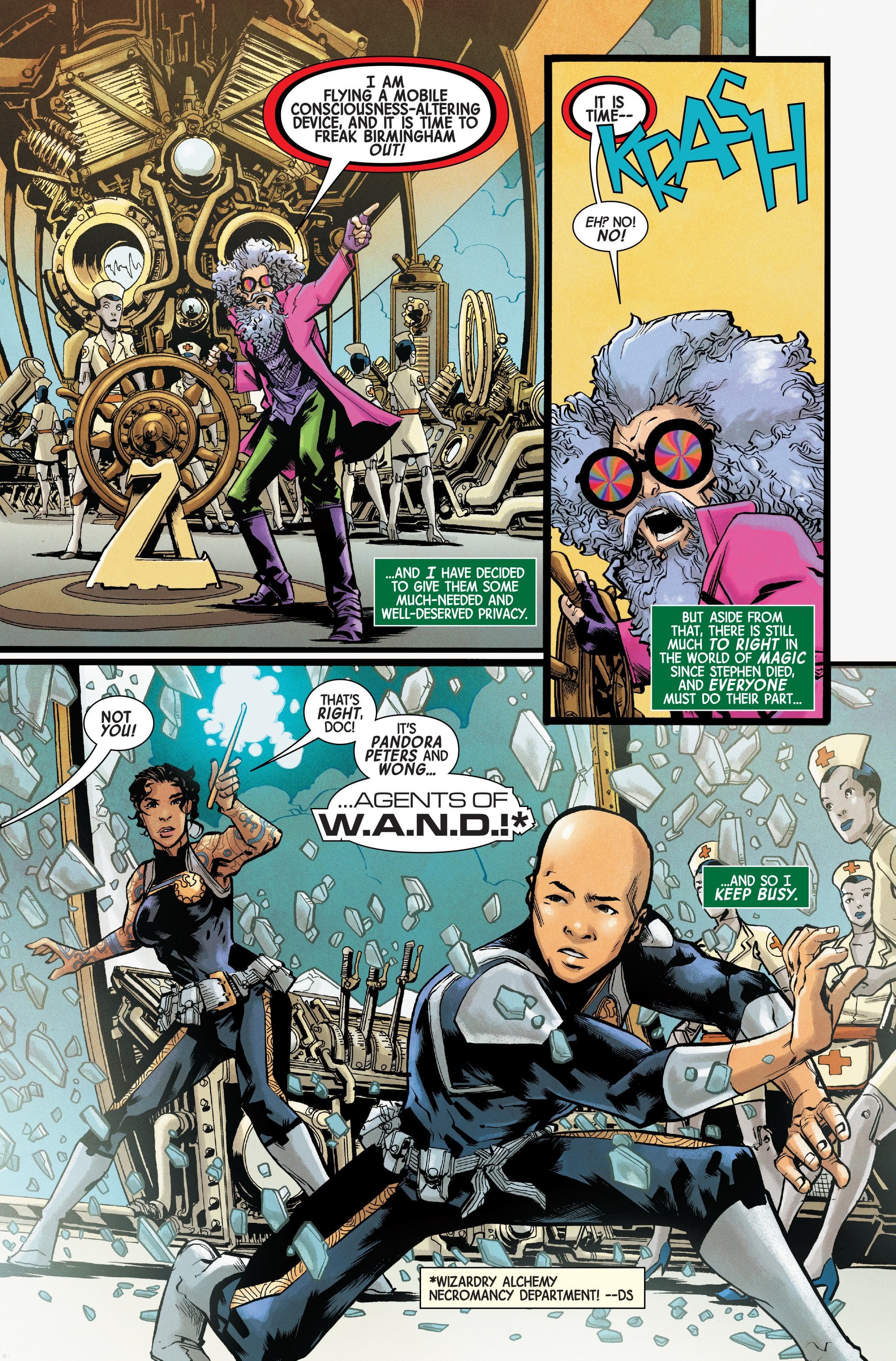 DOCTOR STRANGE (2023) #1 page by Jed MacKay and Pasqual Ferry