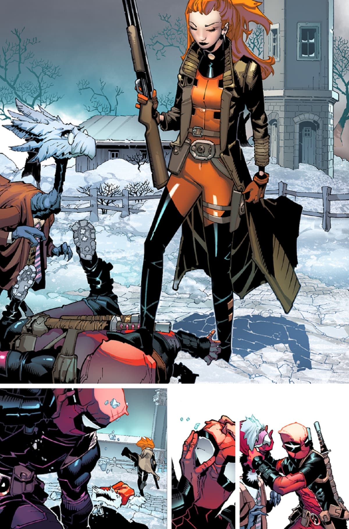 DEADPOOL #1 interiors by Chris Bachalo