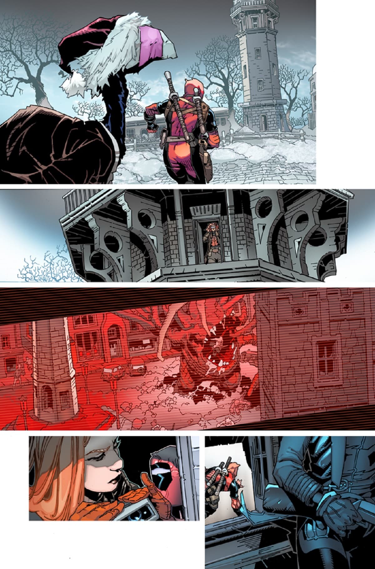 DEADPOOL #1 interiors by Chris Bachalo