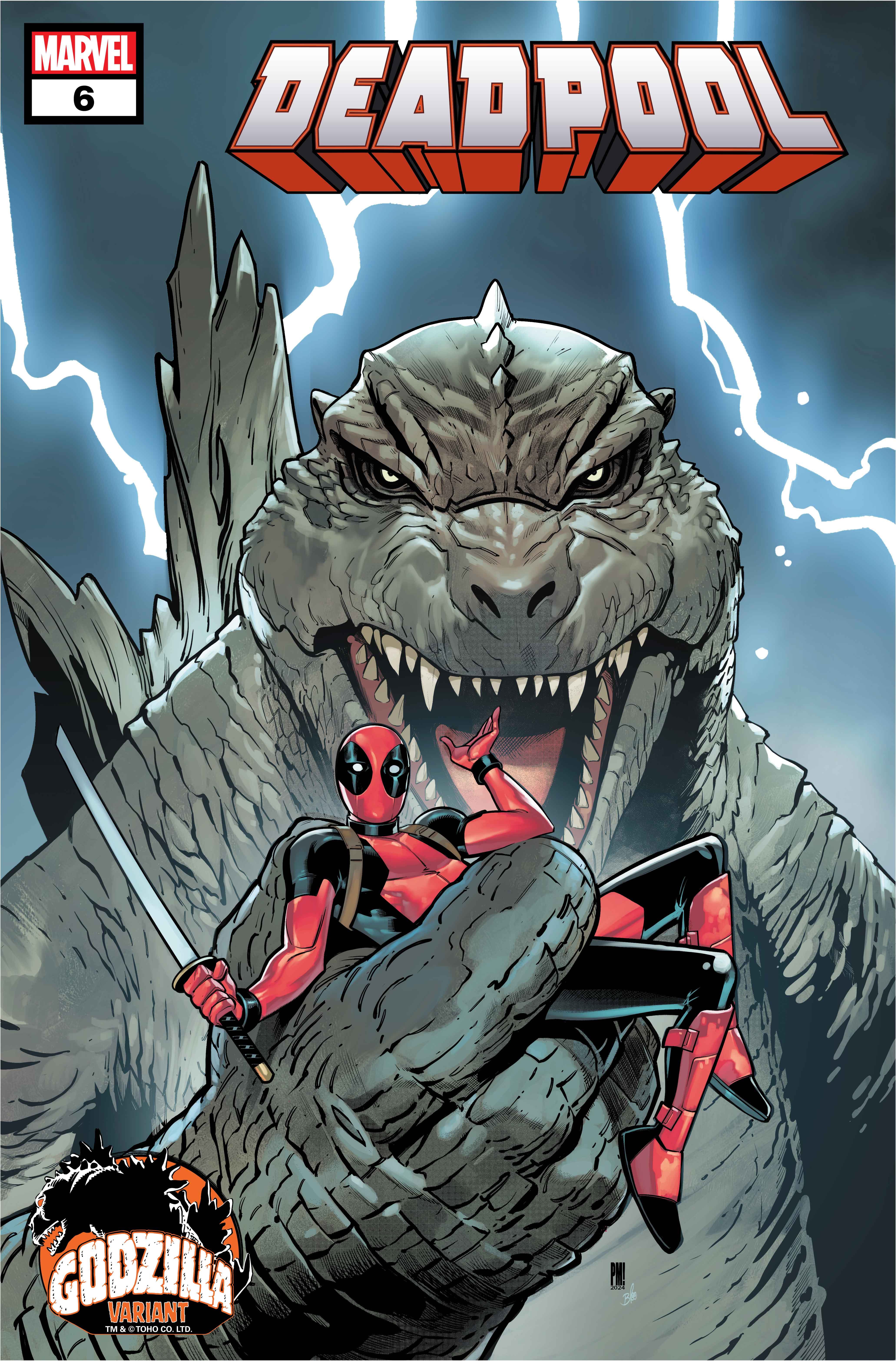 DEADPOOL #6 Godzilla Variant Cover by Paco Medina