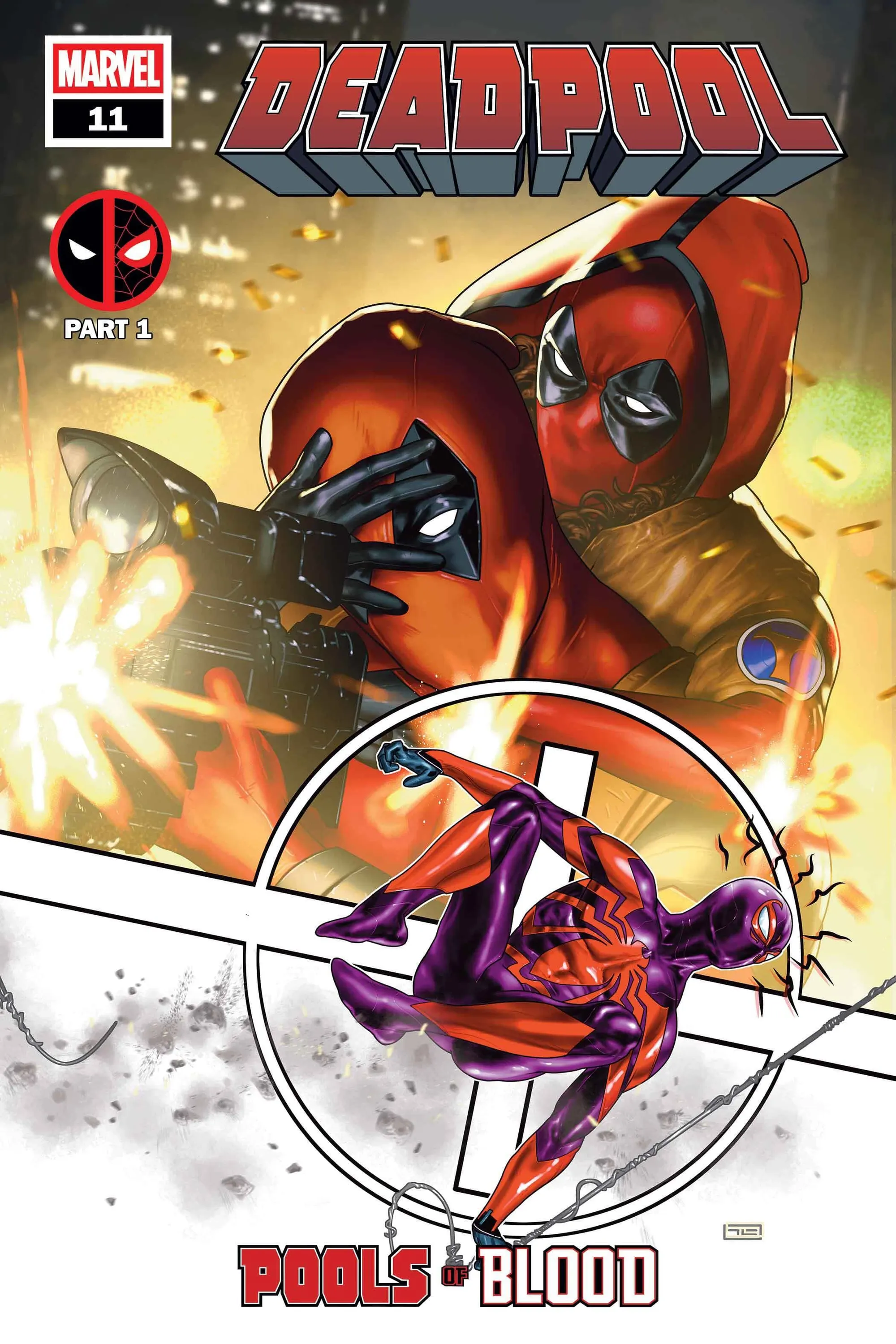 Spider Blood Deadpool vs. Spider-Man in New