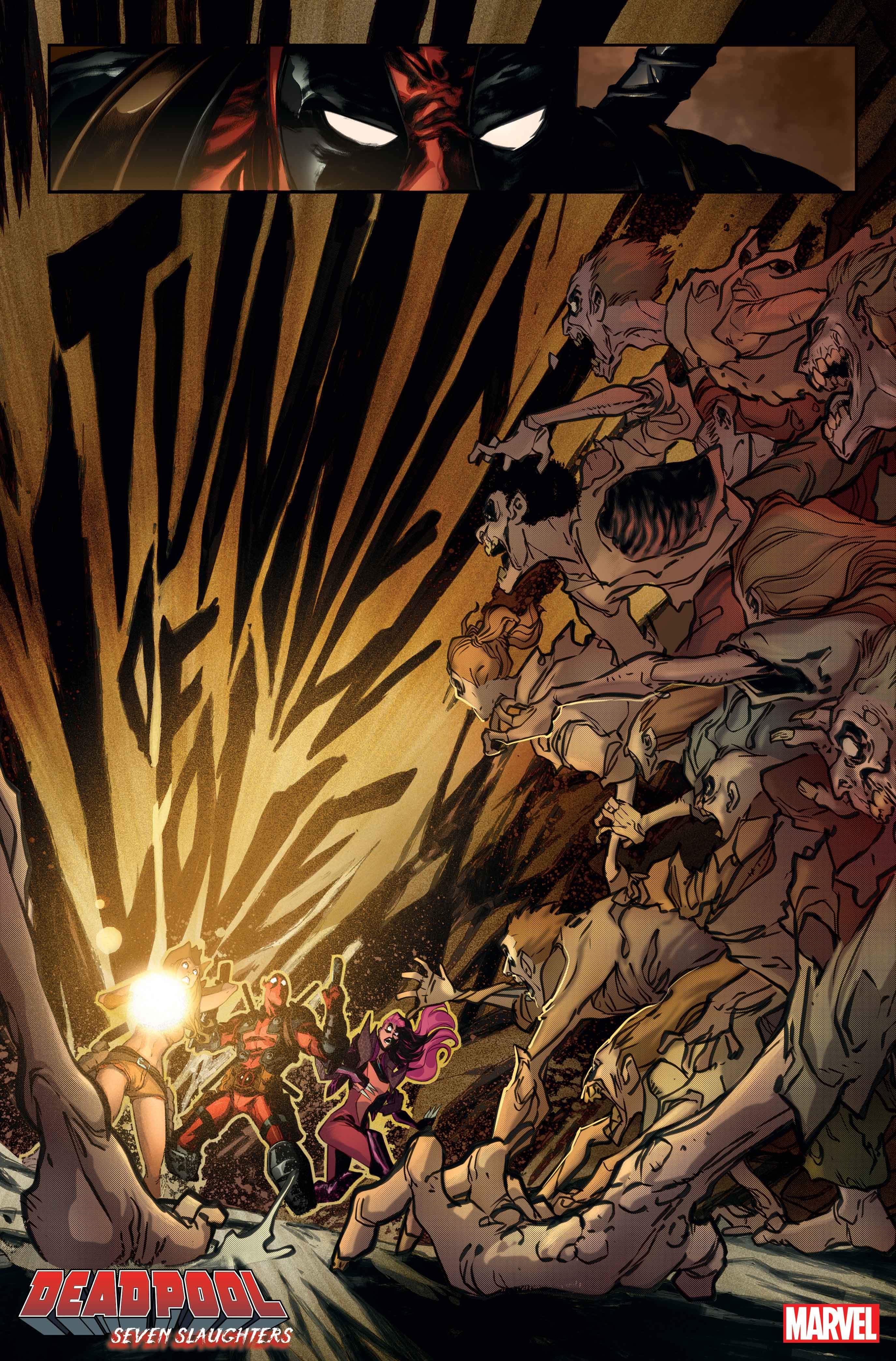 DEADPOOL: SEVEN SLAUGHTERS (2023) #1: 'Tunnel of Love' artwork by David Baldeón