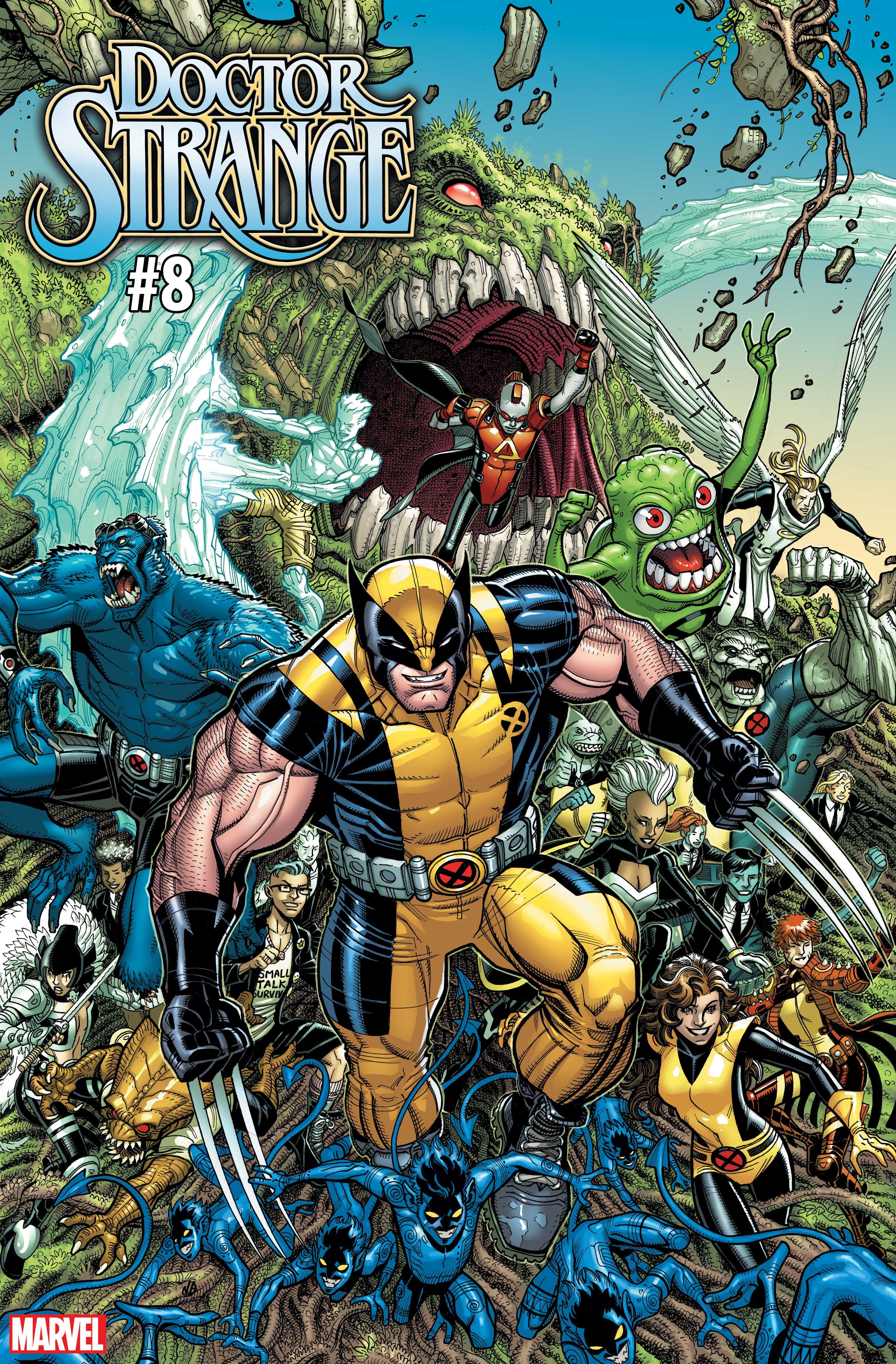 DOCTOR STRANGE #8 / UNCANNY X-MEN VARIANT COVER by Nick Bradshaw