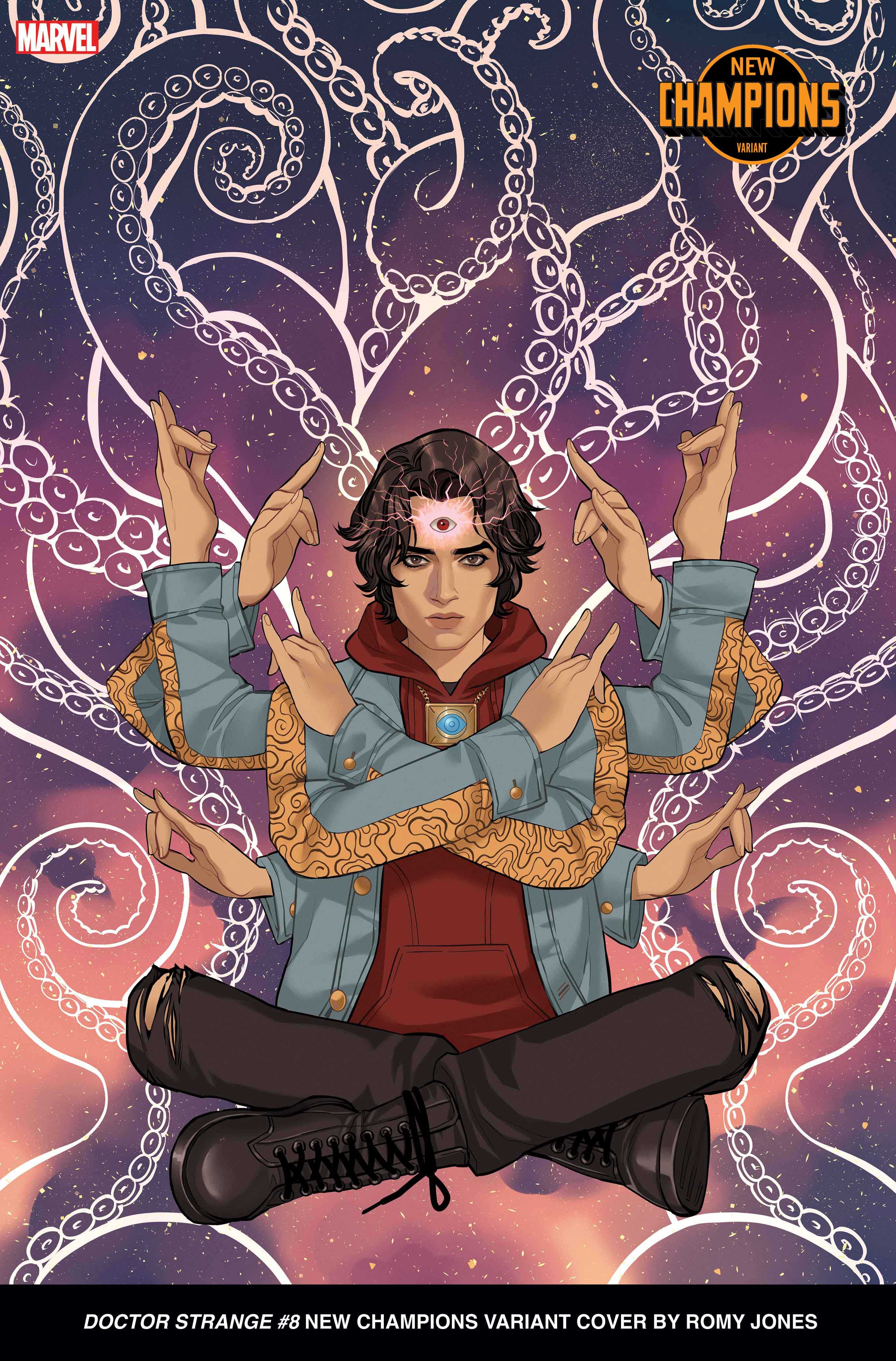 DOCTOR STRANGE #8 New Champions Variant Cover by Romy Jones