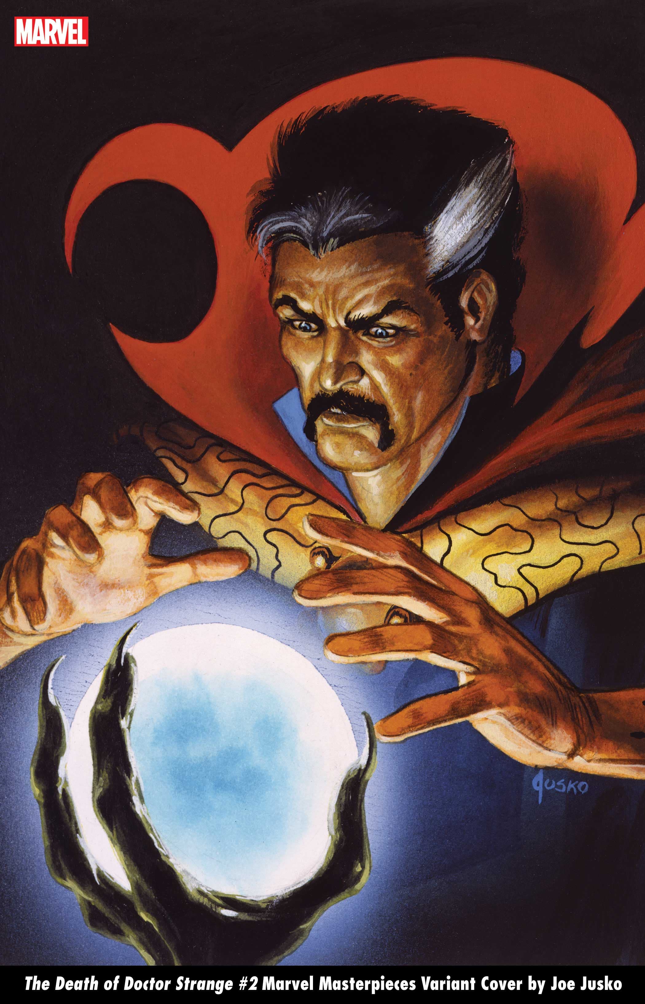 DEATH OF DOCTOR STRANGE #2 MARVEL MASTERPIECES VARIANT COVER by JOE JUSKO