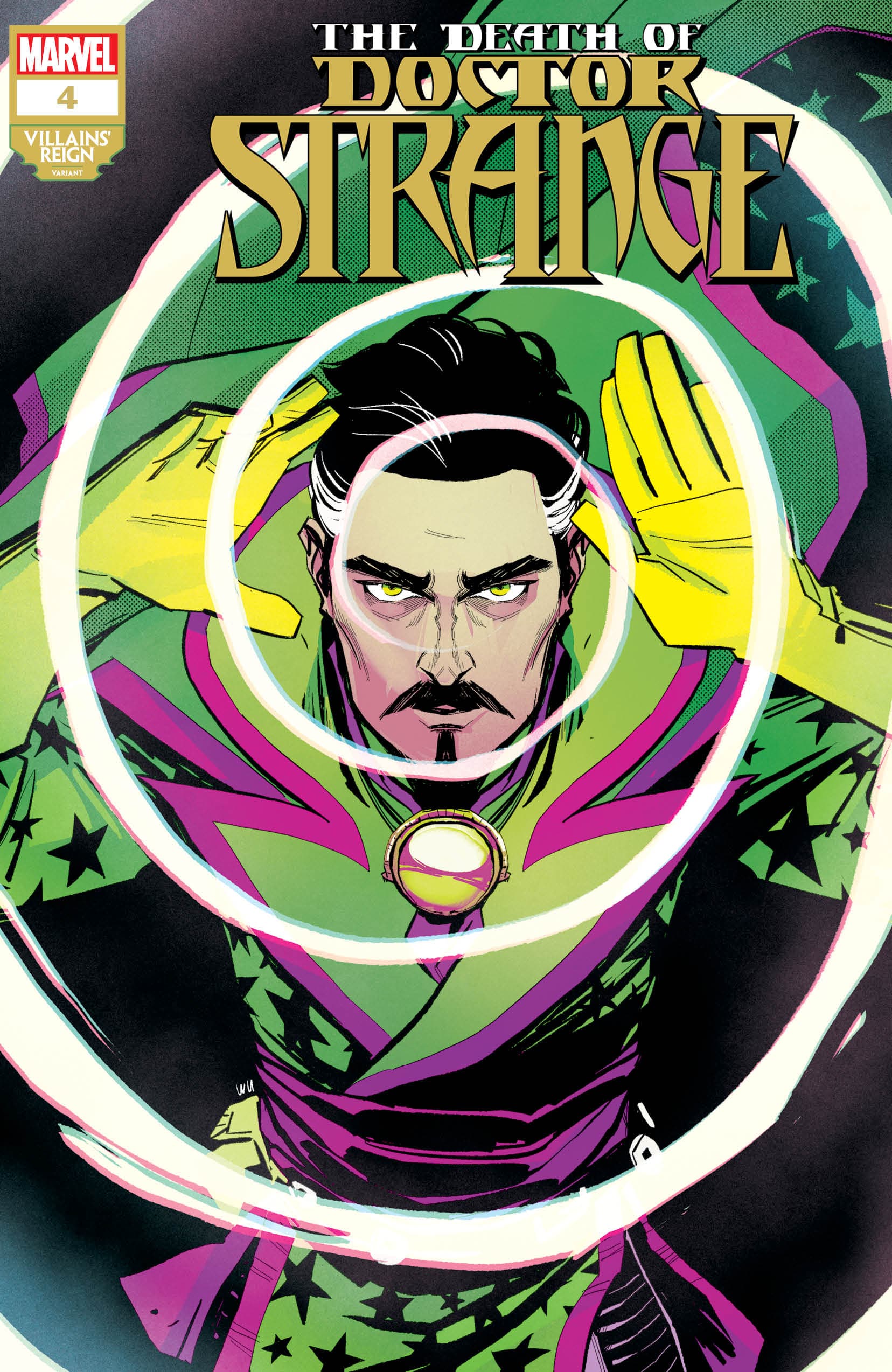 DEATH OF DOCTOR STRANGE #4 Villains’ Reign Variant Cover by ANNIE WU