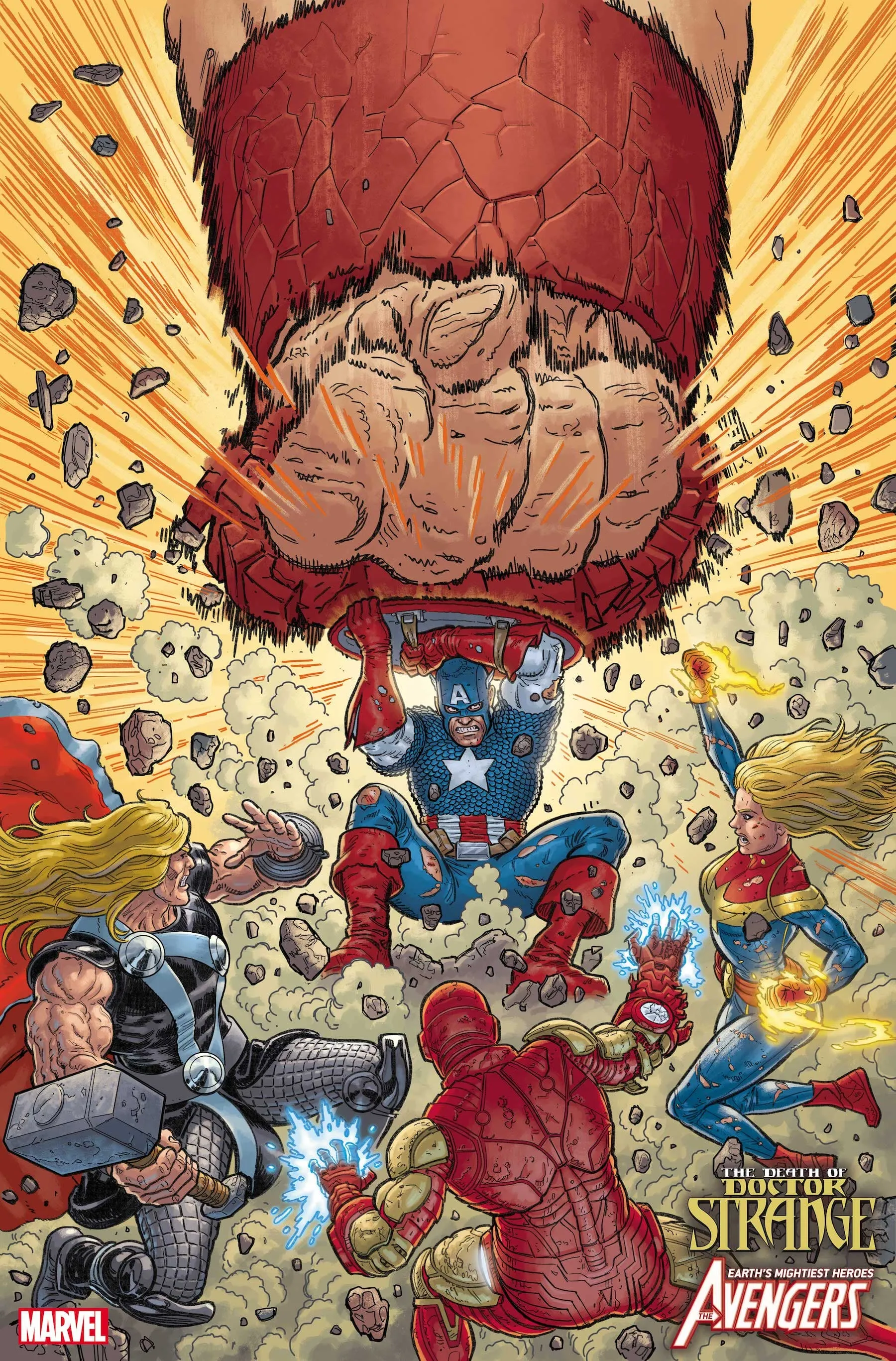 DEATH OF DOCTOR STRANGE: AVENGERS #1 cover by Steve Skroce