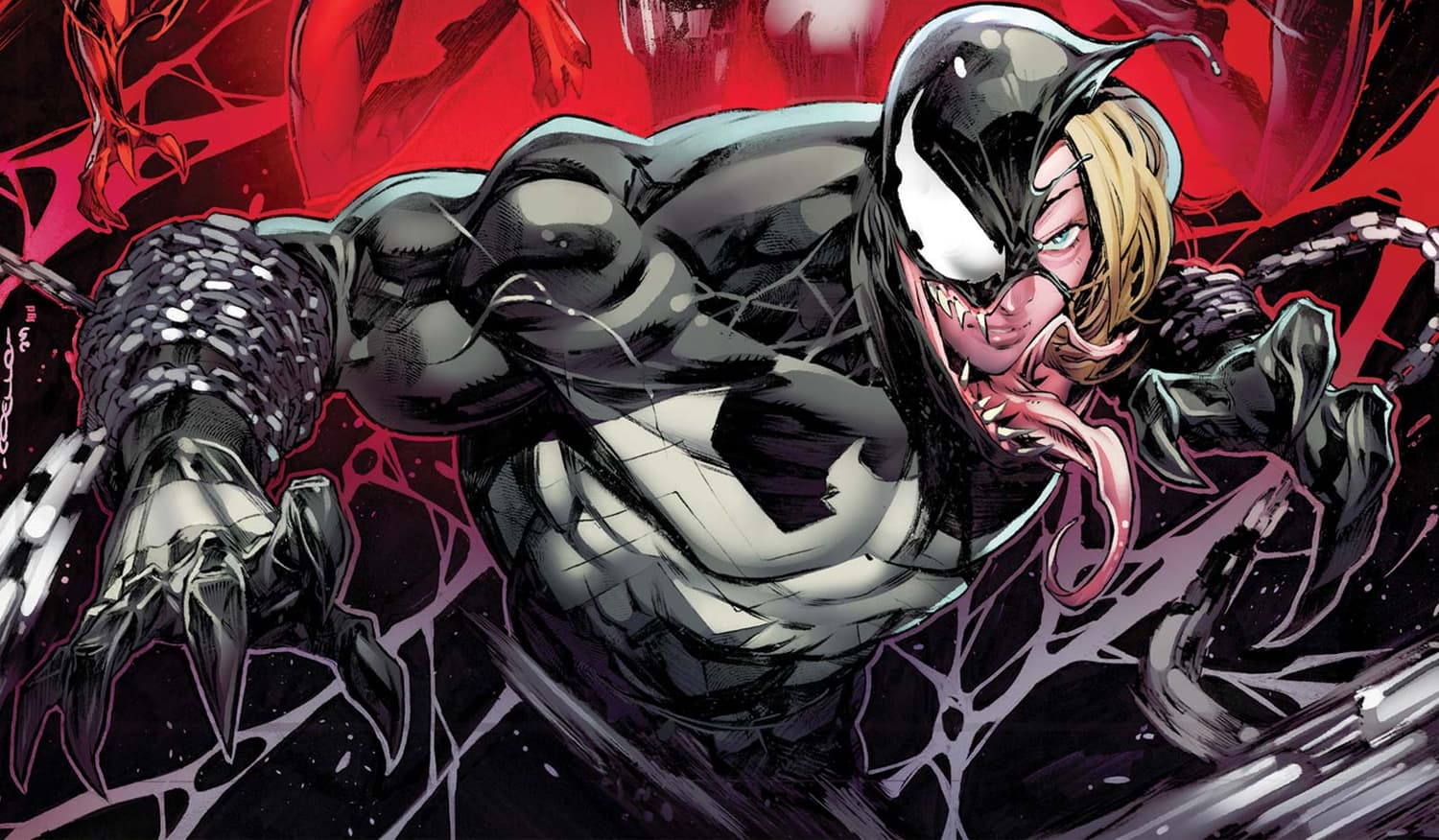 VENOM WAR (2024) #1 cover by Iban Coello and Frank D'Armata