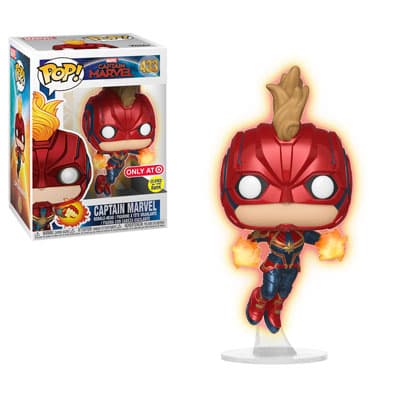 Pop! Captain Marvel flying