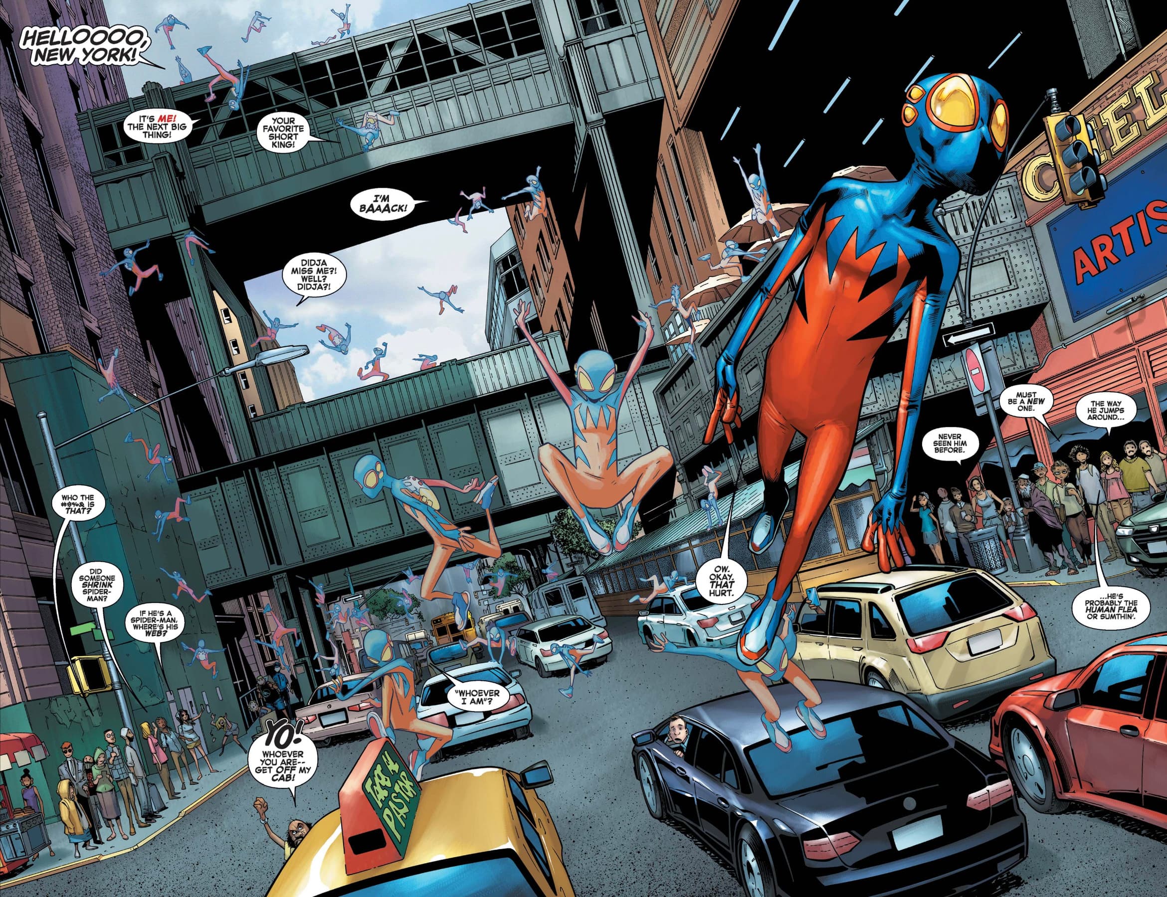 EDGE OF SPIDER-VERSE (2023) #3 page by Dan Slott and Humberto Ramos