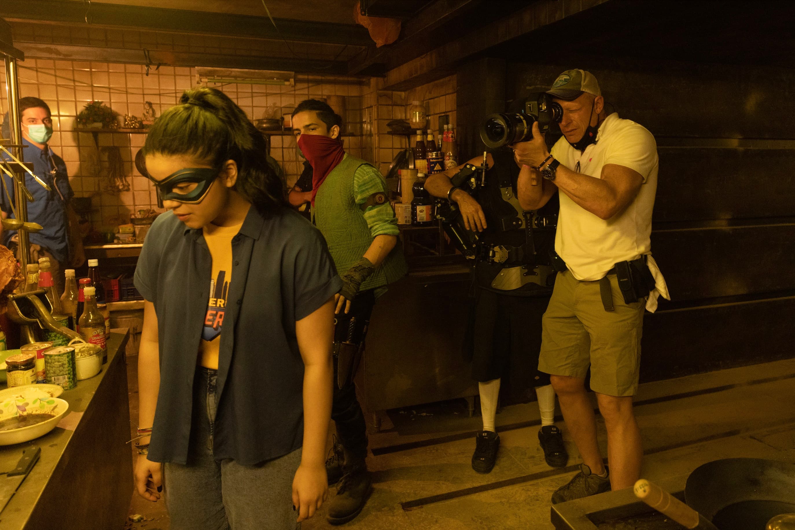 Iman Vellani and Aramis Knight, and Cinematographer Jules O'Loughlin