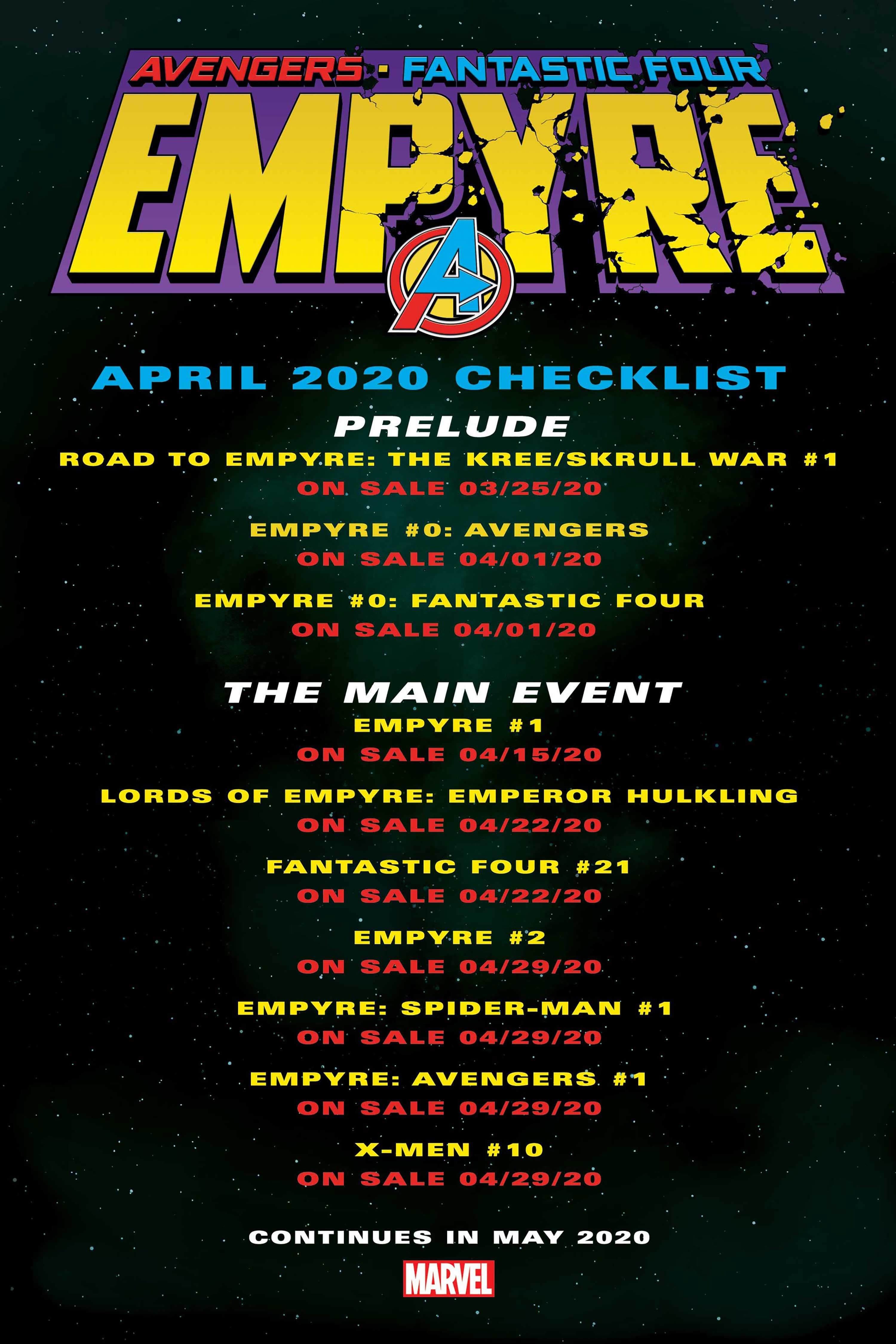 Empyre Checklist