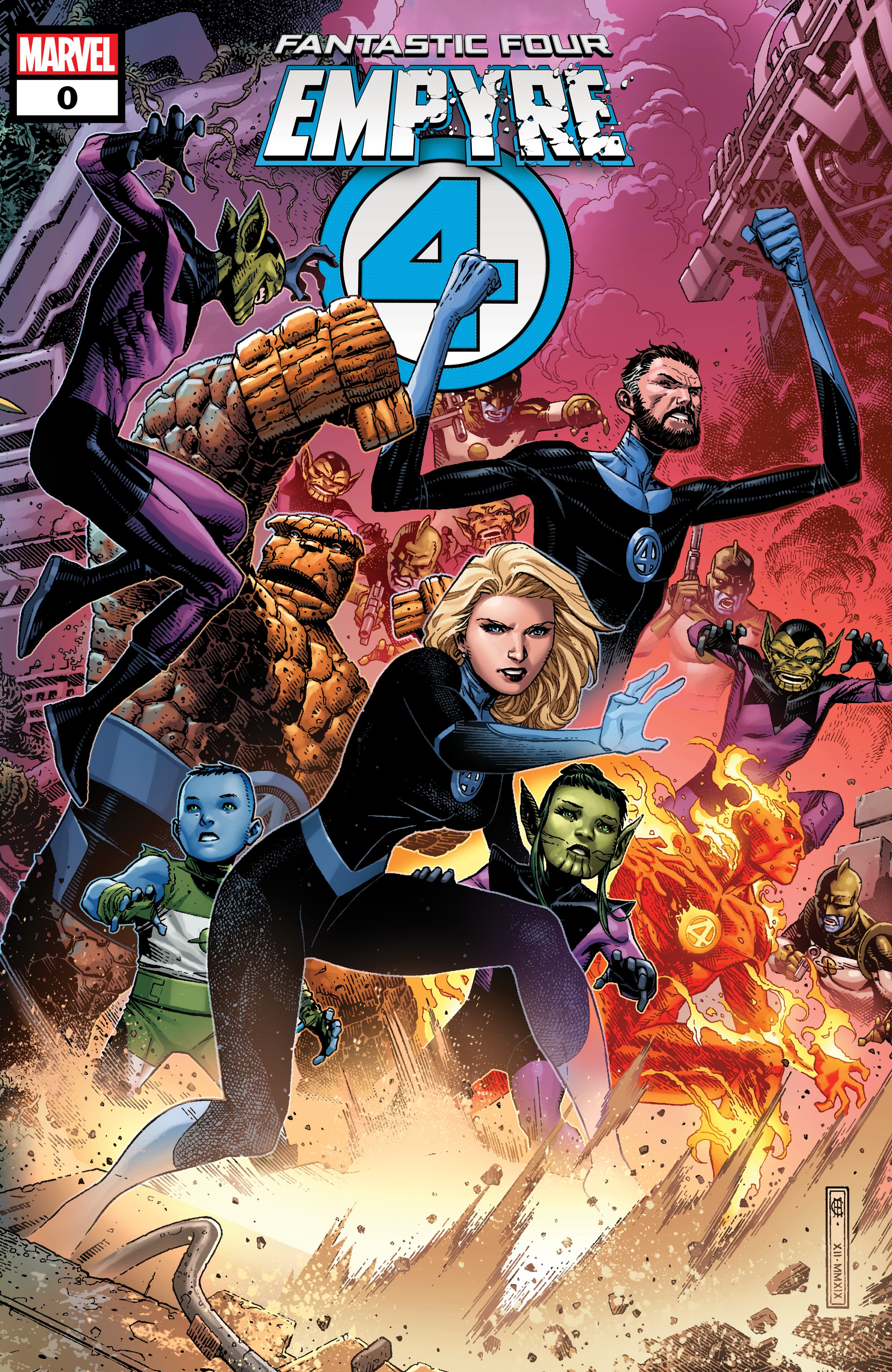 EMPYRE #0: FANTASTIC FOUR cover by Jim Cheung