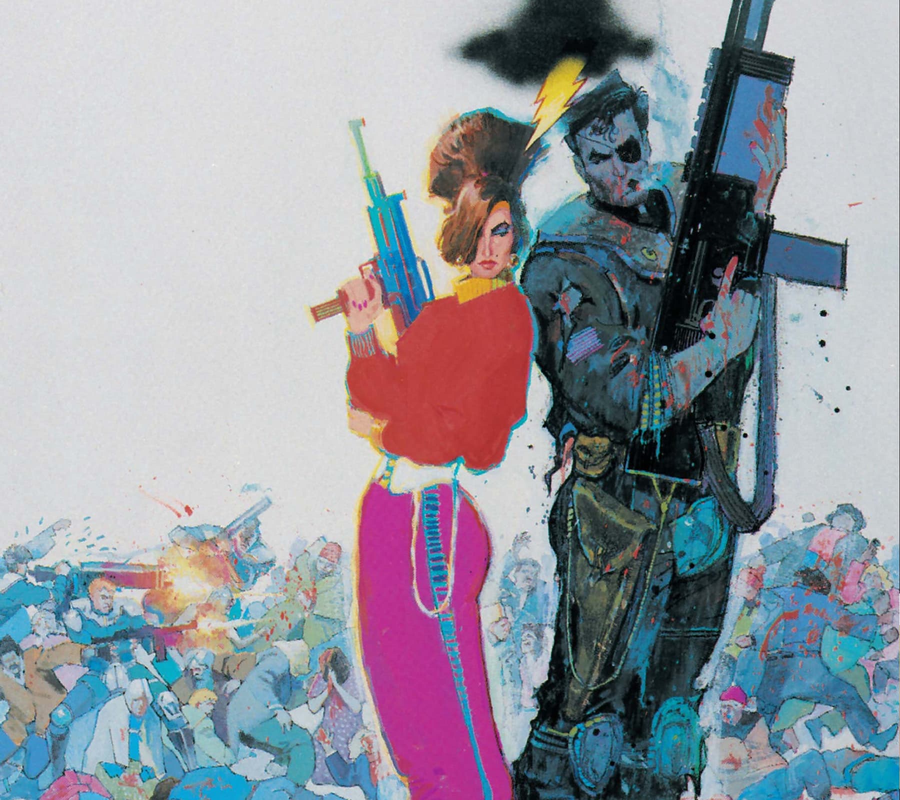 NICK FURY VS. S.H.I.E.L.D. (1988) #2 cover by Bill Sienkiewicz